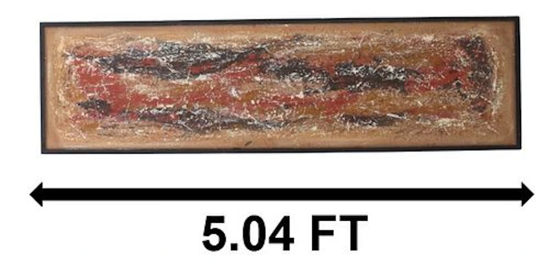Mid Century Abstract Expressionist Painting on Masonite