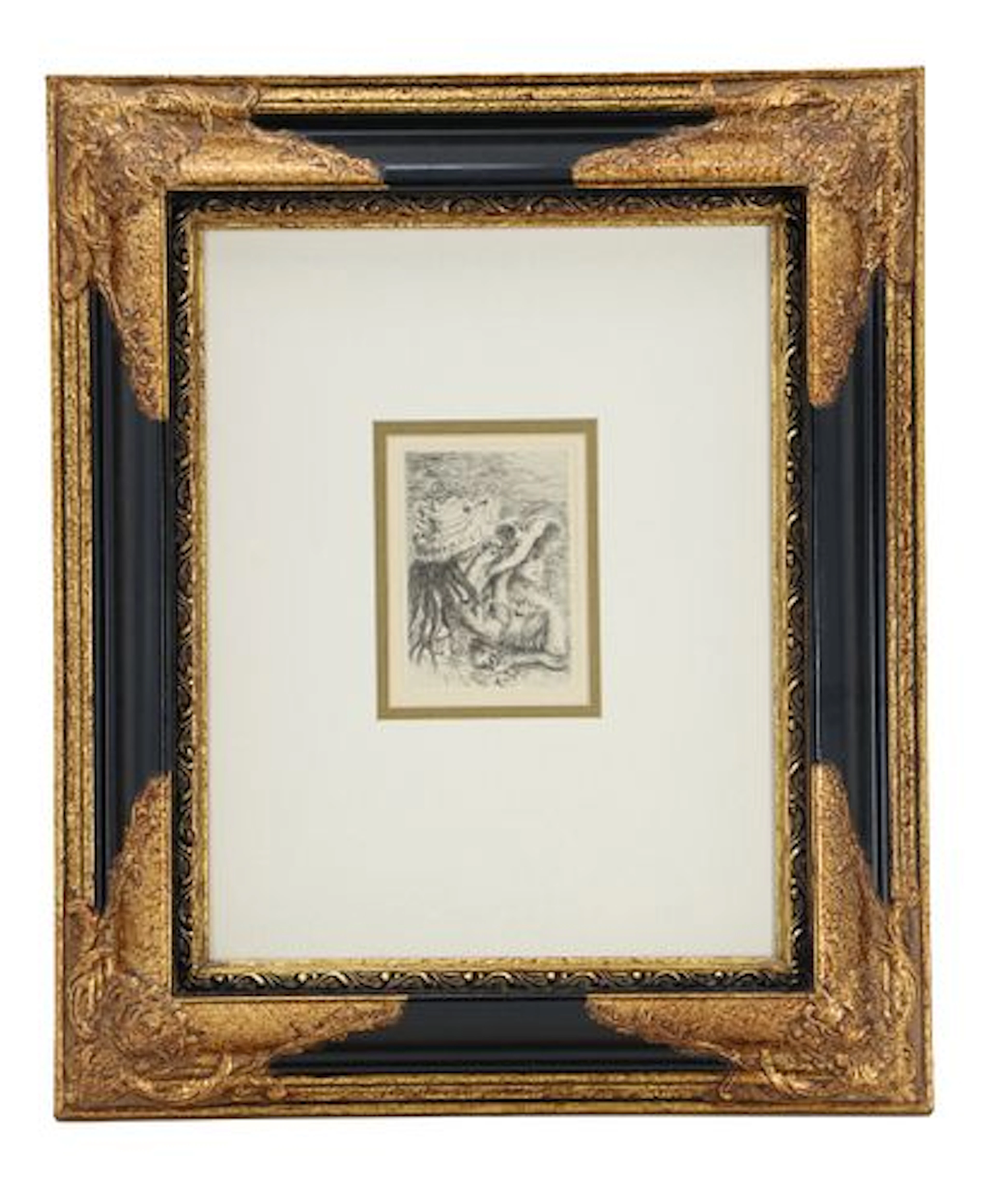 Pierre-Auguste Renoir (1841-1919) French, Drypoint Etching "Le Chappeau