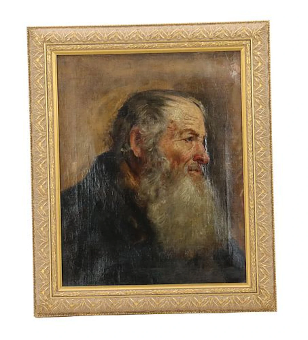 19th Century European School Oil on Canvas Portrait