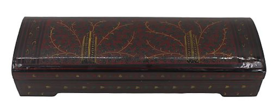 Vintage Burmese Lacquered Storage Box