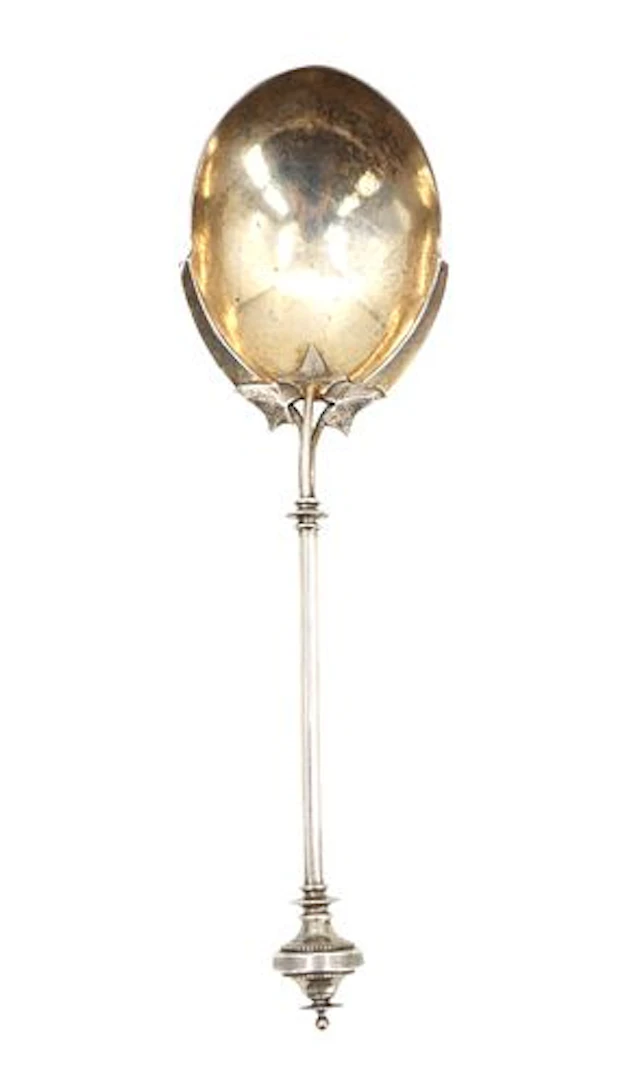 Antique American H.L. Nuse Sterling Silver Berry Spoon - 2.620 ozt.