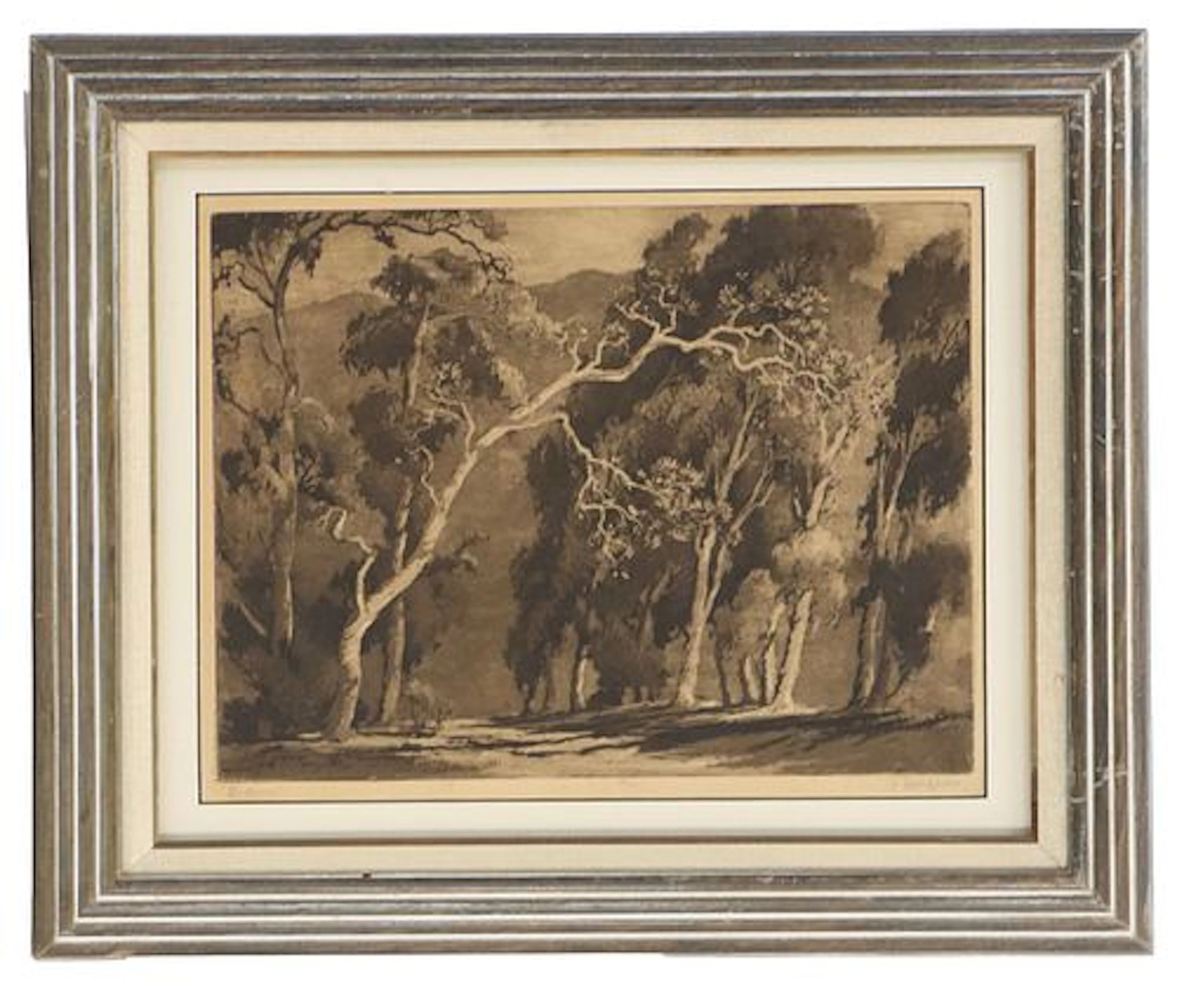 Orpha Klinker (1891-1964) American, Etching & Aquatint "Nocturne"
