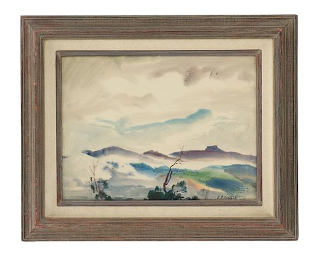 Loran Frederick Wilford (1892-1972) American, Watercolor Landscape