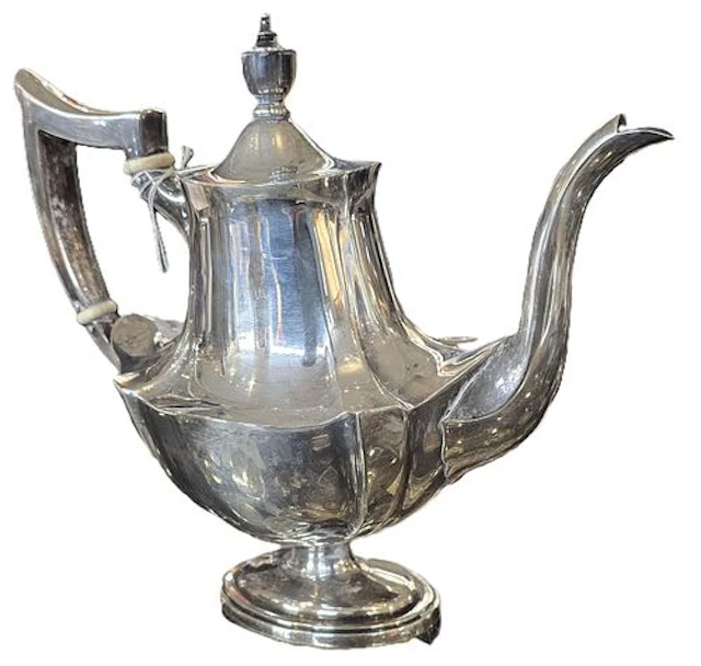 Early 20th Century Gorham Sterling Silver Pedestal Tea Pot - Approx 18.450 ozt.