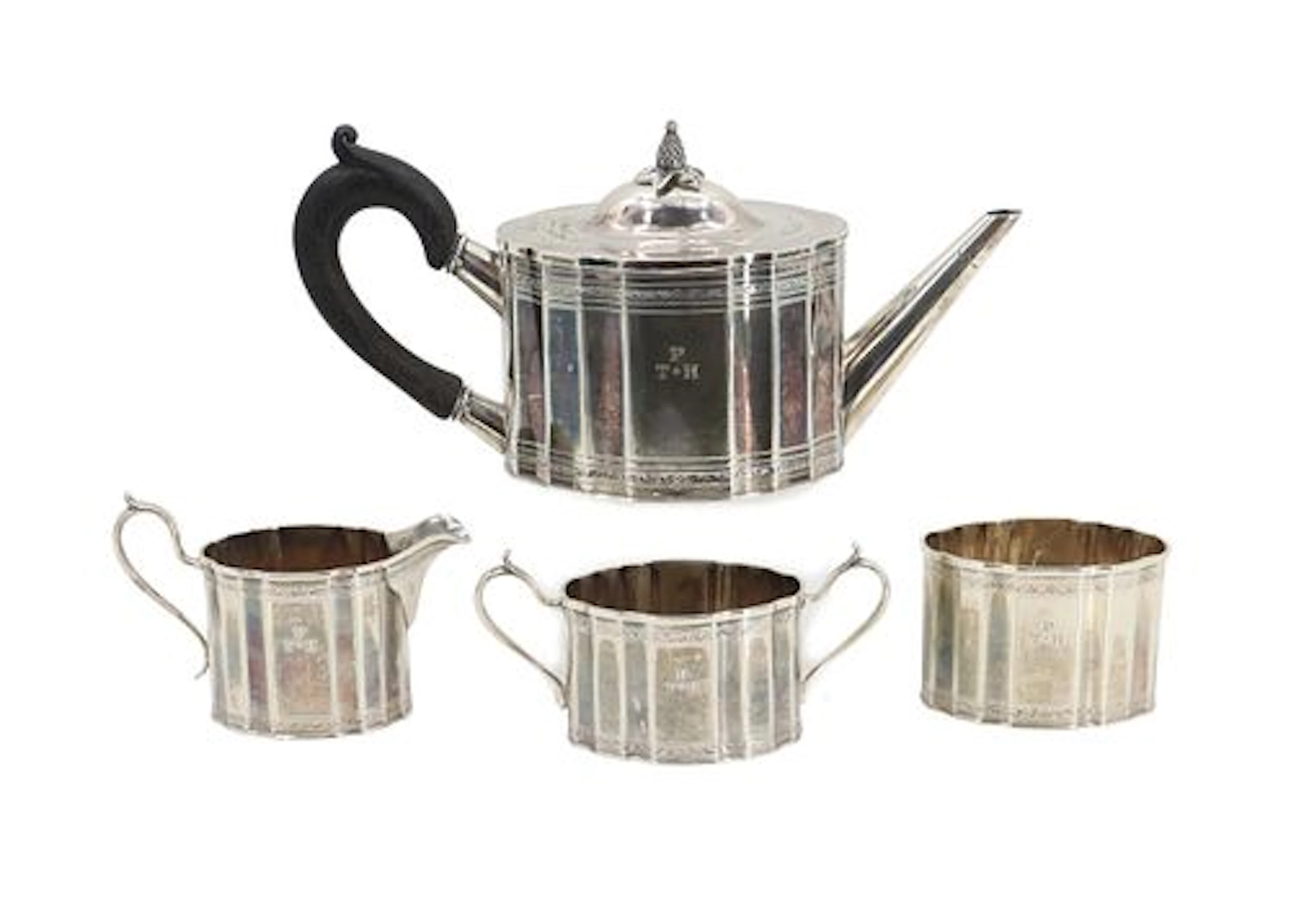 (4) Gebelein Boston Sterling Silver Tea Set - 50.615 ozt.