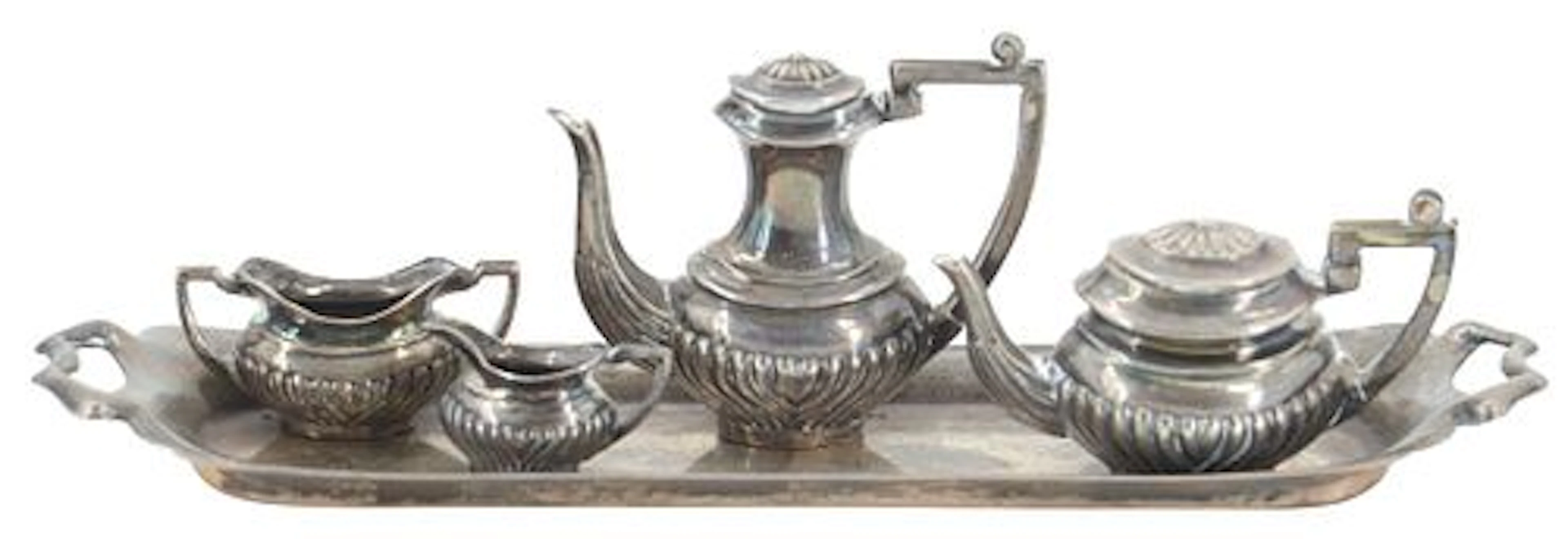 (5) Piece A. Marston & Co. Sterling Silver Miniature Coffee and Tea