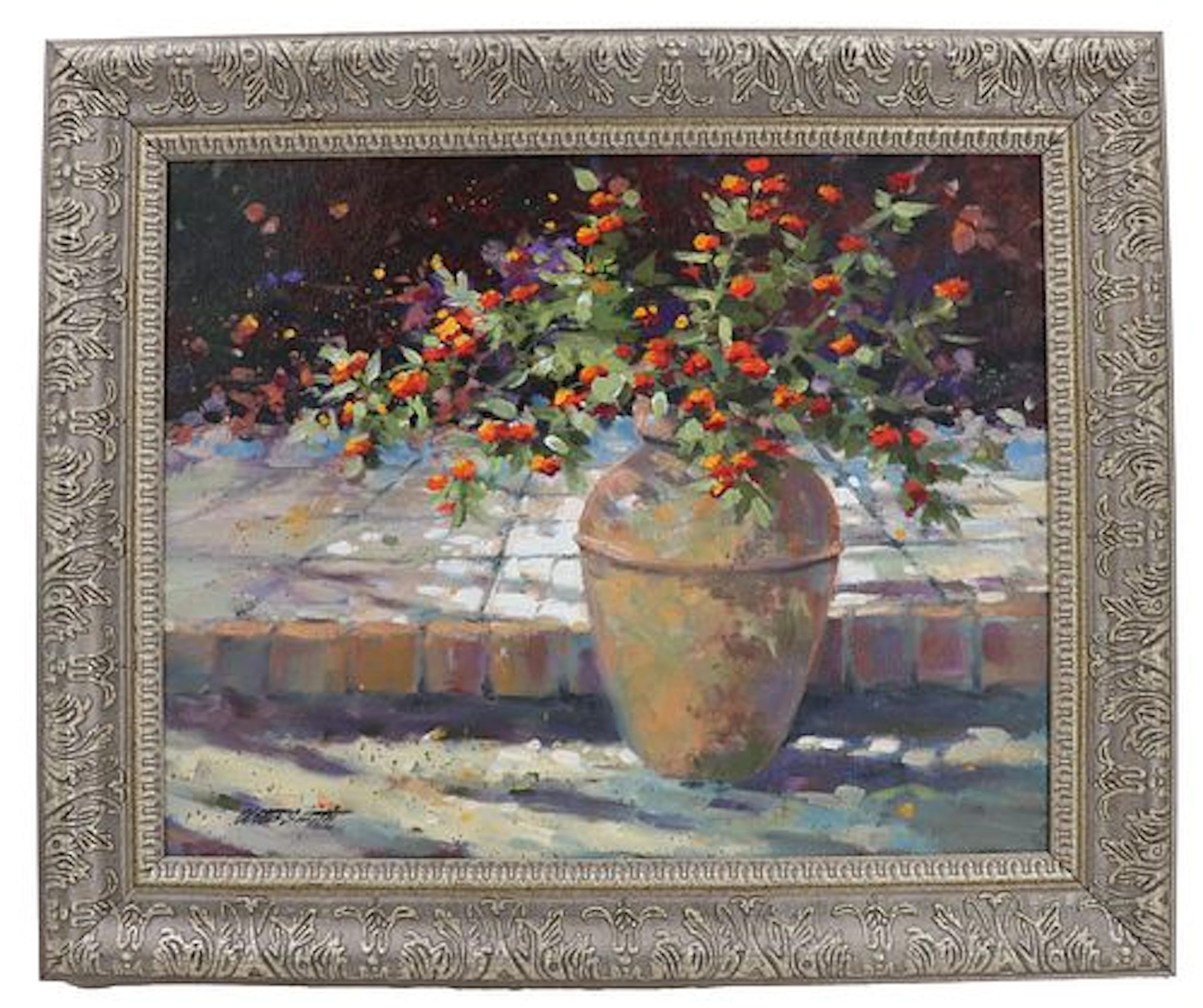Cletus Smith (20th/21st Century) American, Oil on Canvas Floral Still