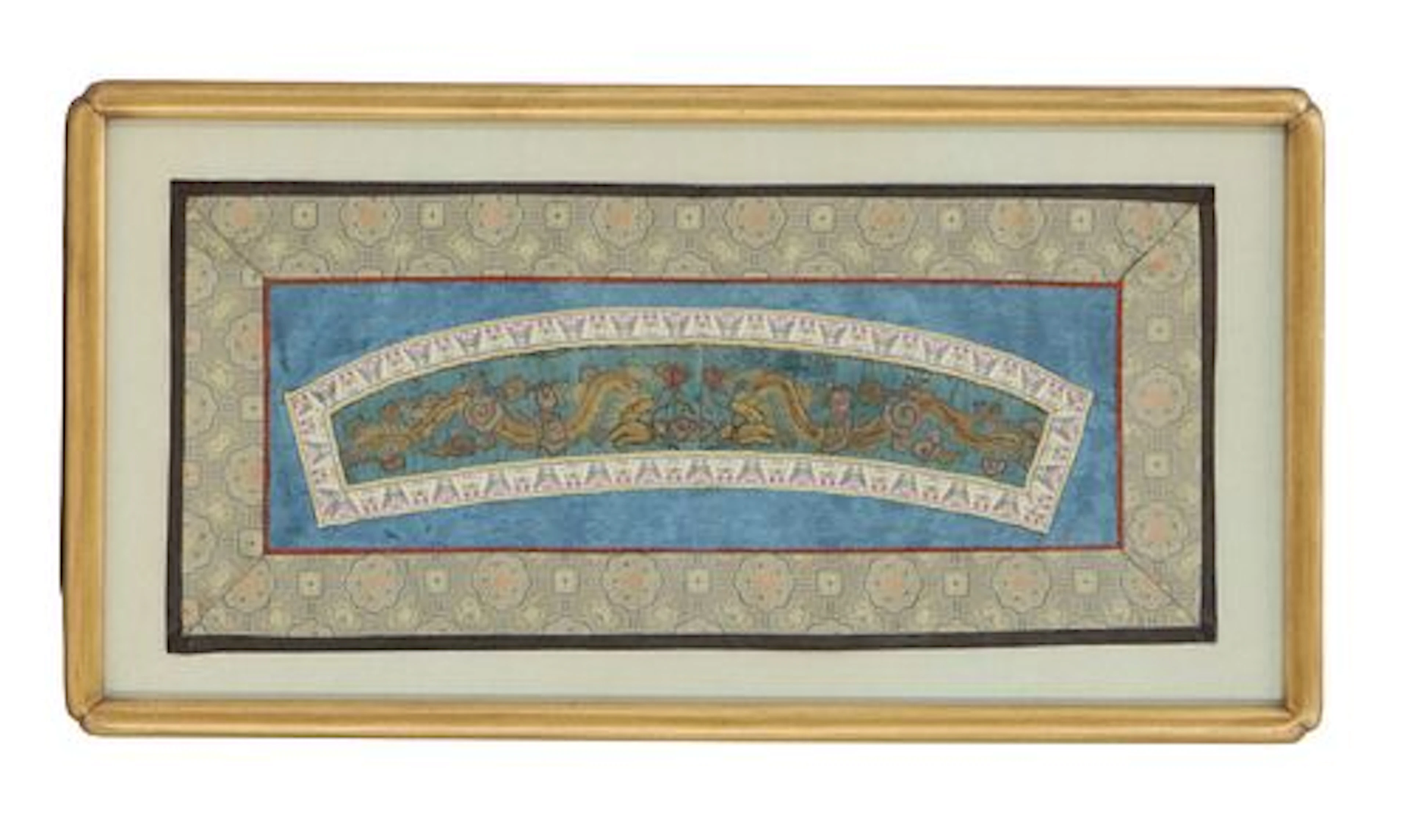 Framed Antique Chinese Silk Tapestry
