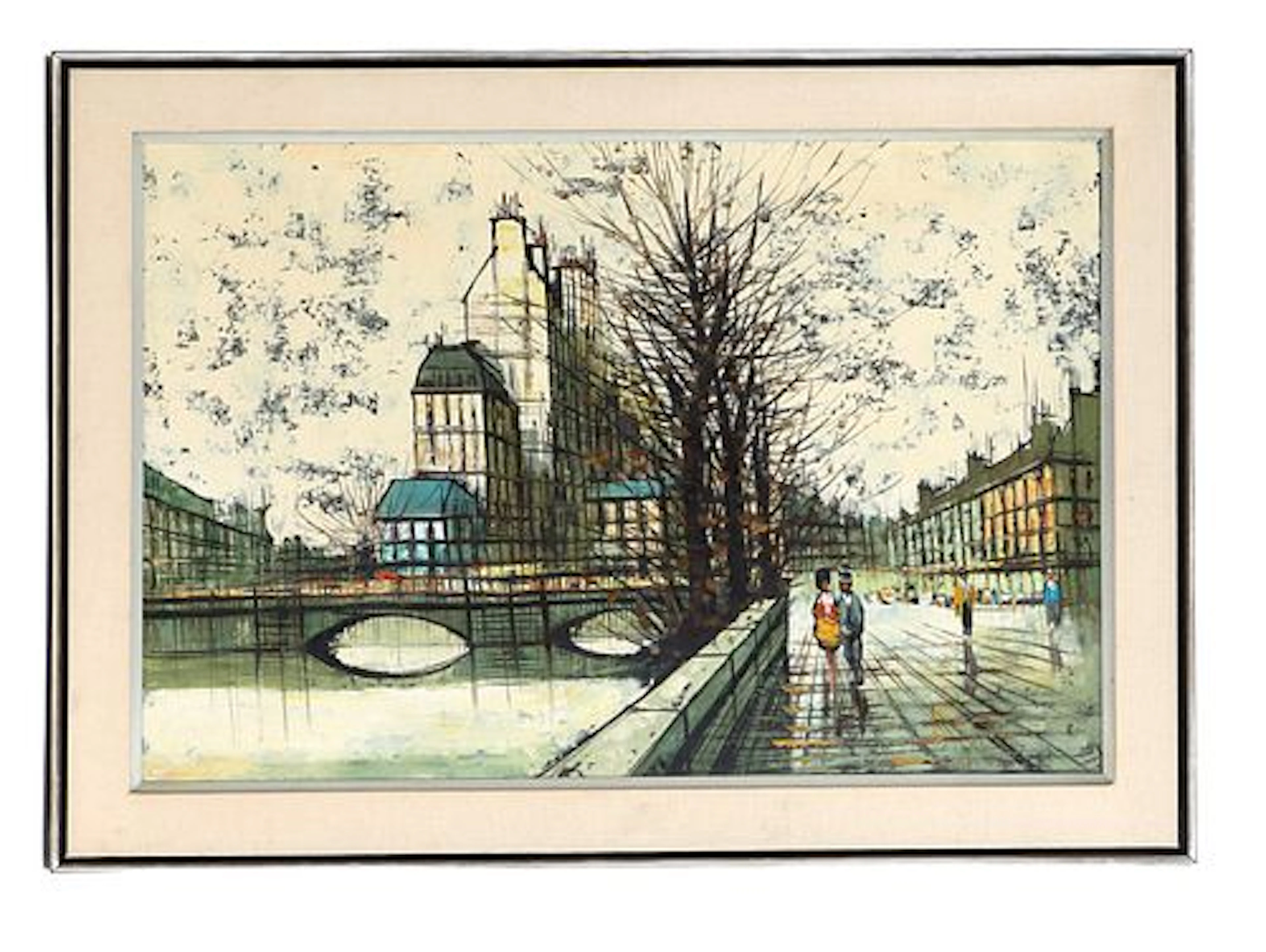 In the Manner of Bernard Buffet (1929-1999) French, Ink and Wash Parisian