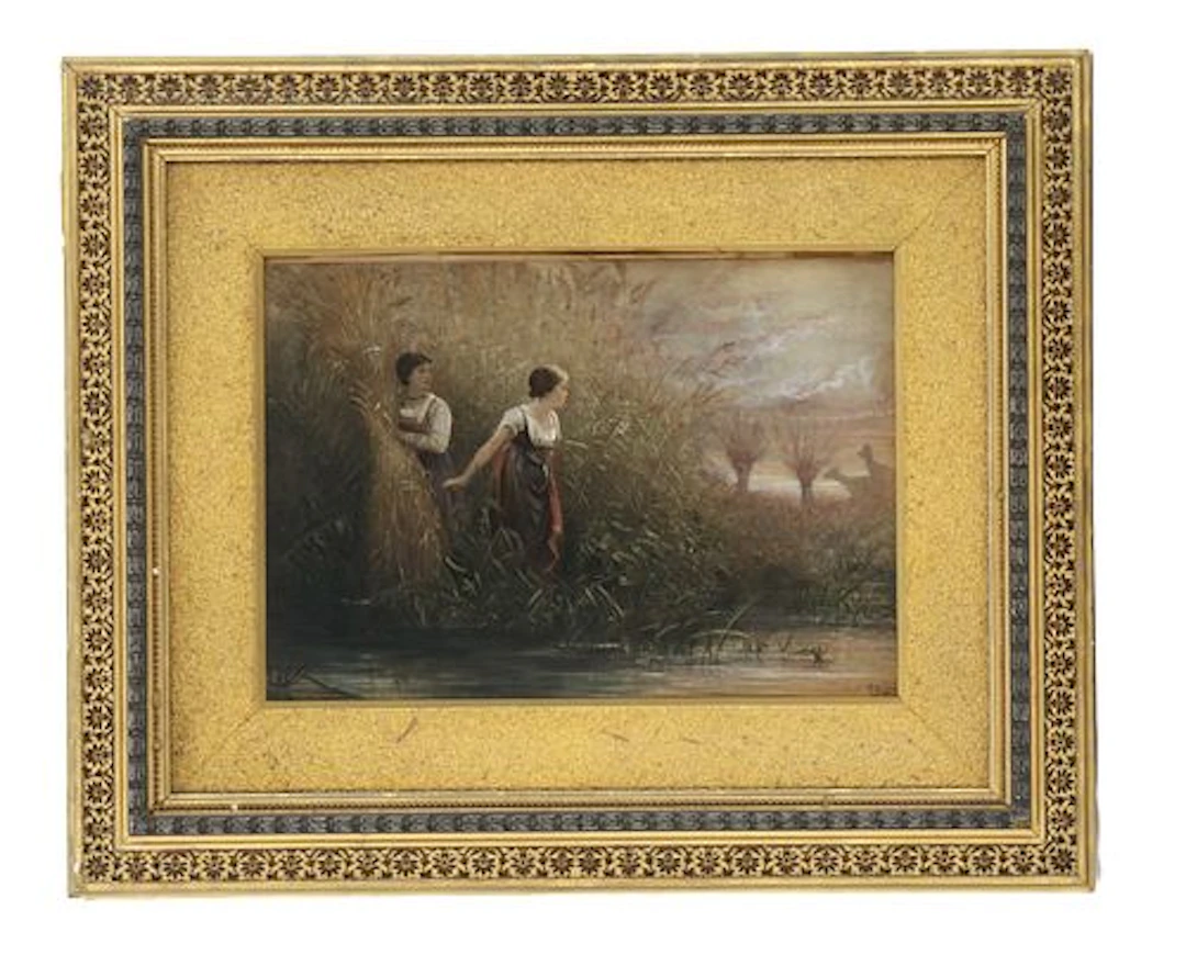 Style of Gustave Adolphe Jundt (1830-1884) French, Oil on Panel "Peasant
