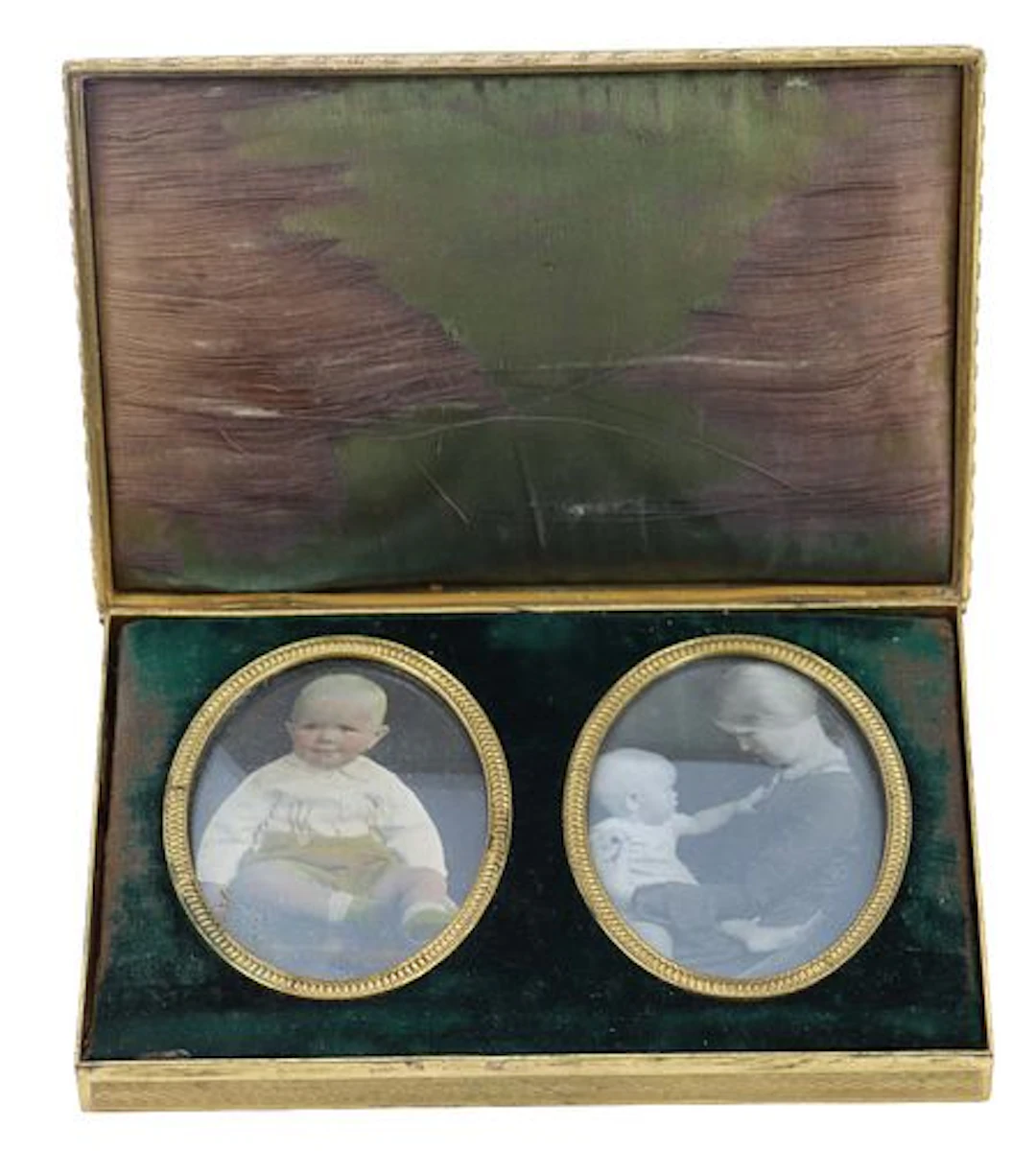 Fine Antique French Gilt Bronze and Porcelain Box