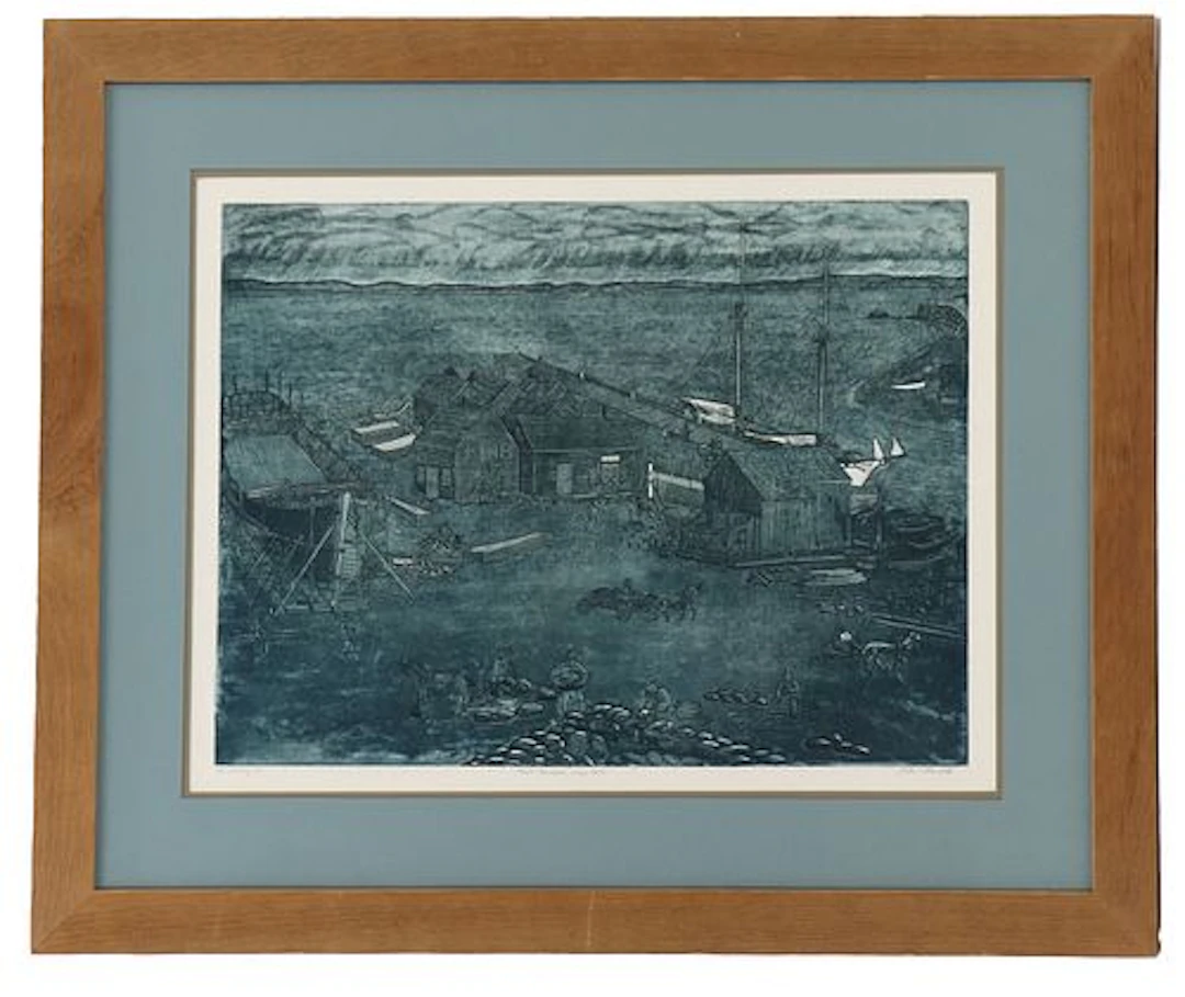 John Neville (Born 1952) Canadian/American, Etching and Aquatint "Halls