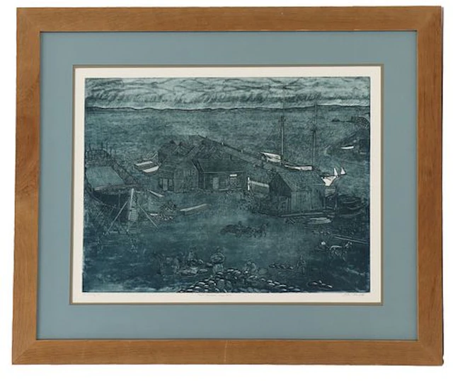 John Neville (Born 1952) Canadian/American, Etching and Aquatint "Halls