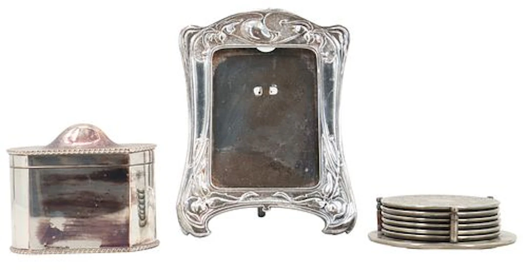 Antique Art Nouveau Silverplated Decorative Objects