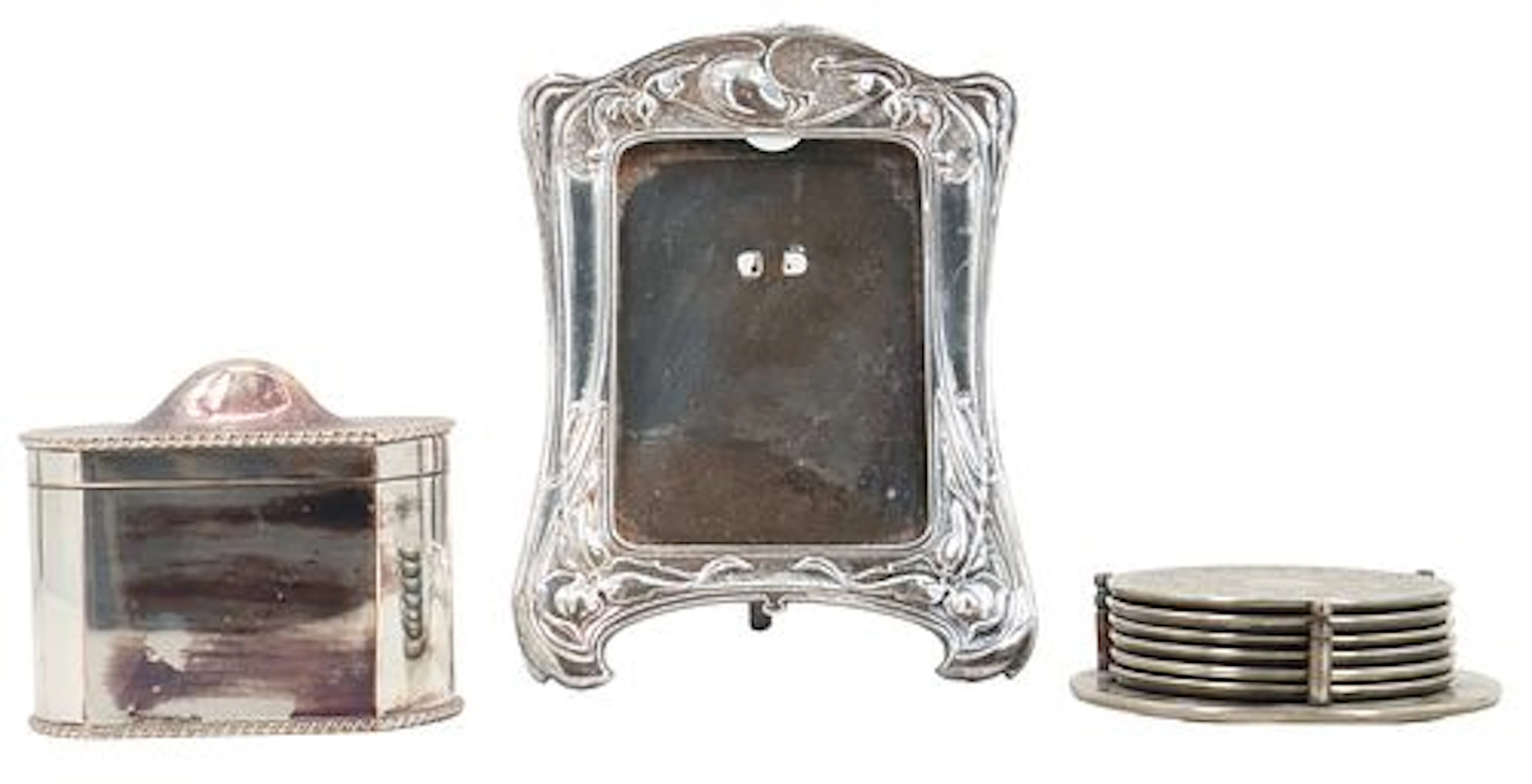 Antique Art Nouveau Silverplated Decorative Objects