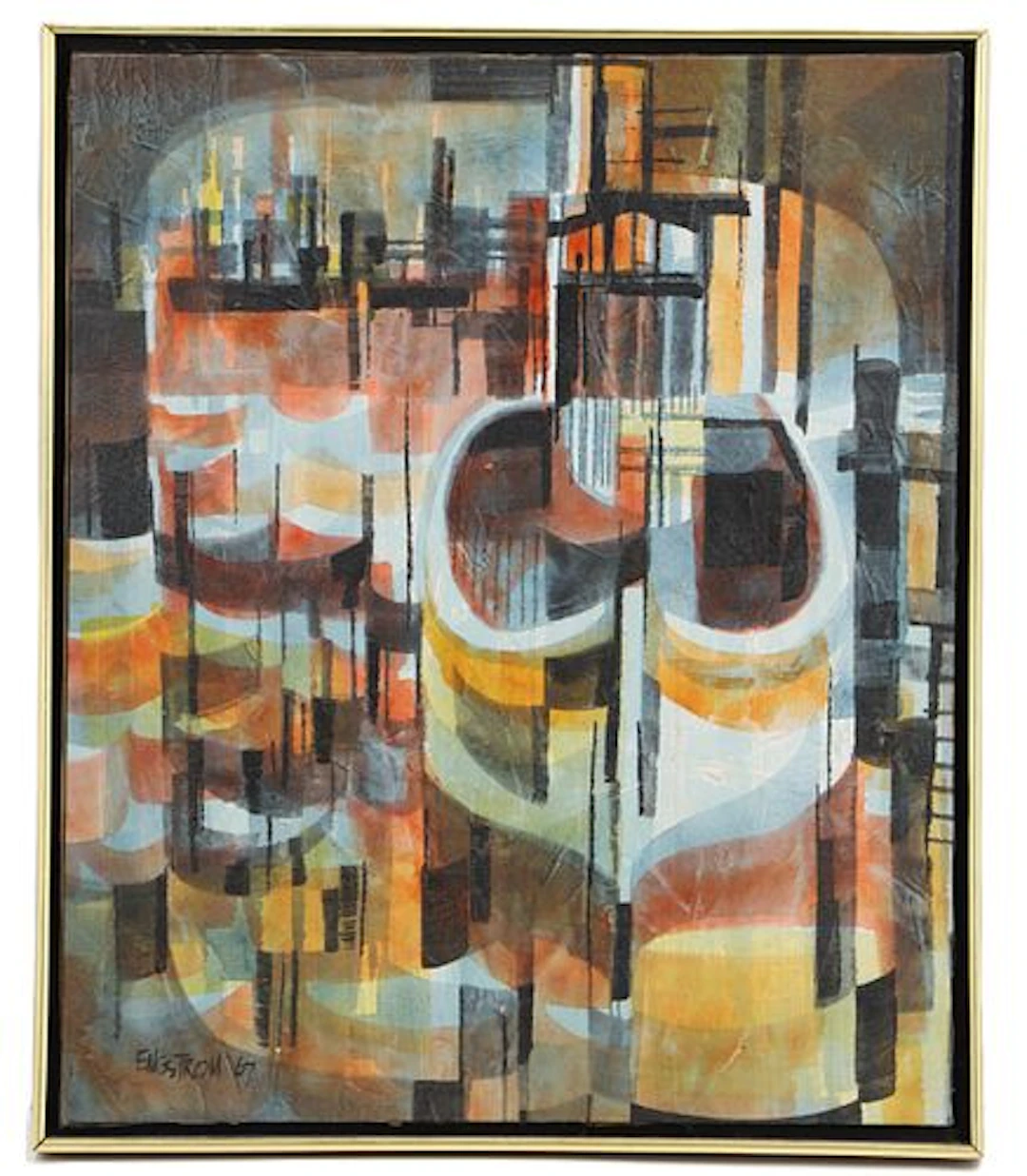 Magnus Engstrom (Born 1936) Swedish/American, Mid-Century Oil on Canvas