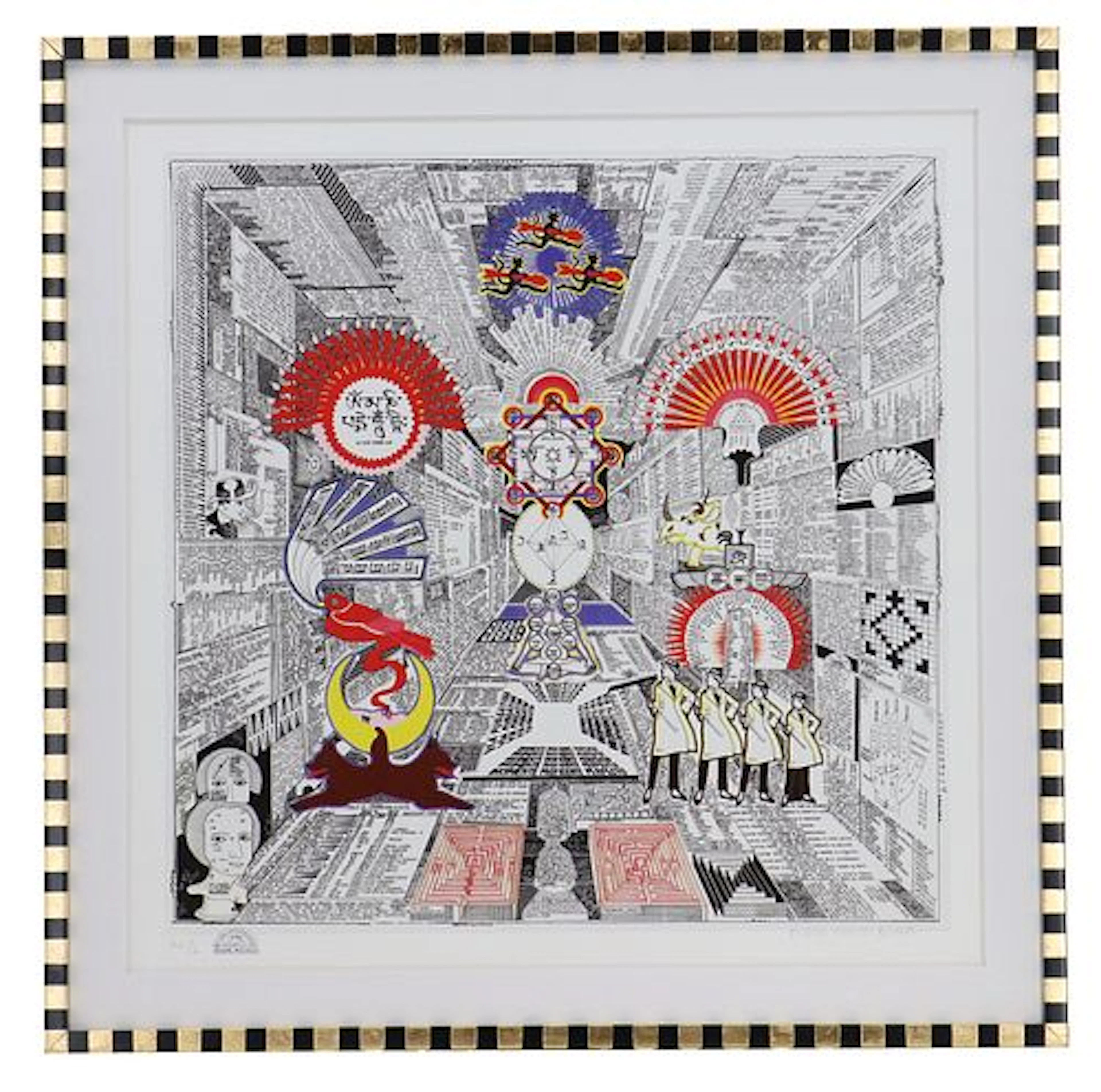 Pedro Friedeberg (Born 1936) Mexican, Original Serigraph "Hagalo y