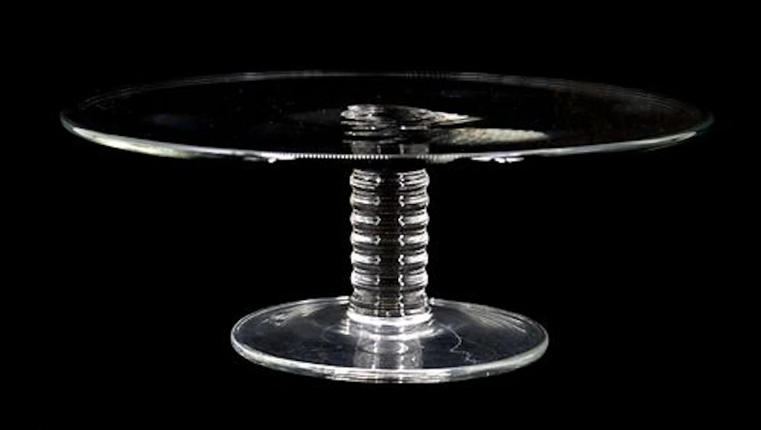 Vintage Tiffany & Co. "Mesa" Crystal Pedestal Cake Stand