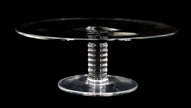 Vintage Tiffany & Co. "Mesa" Crystal Pedestal Cake Stand