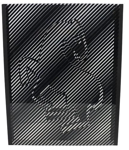 Victor Vasarely (1907-1997) Hungarian, Screenprint on Plexiglass Kinetic