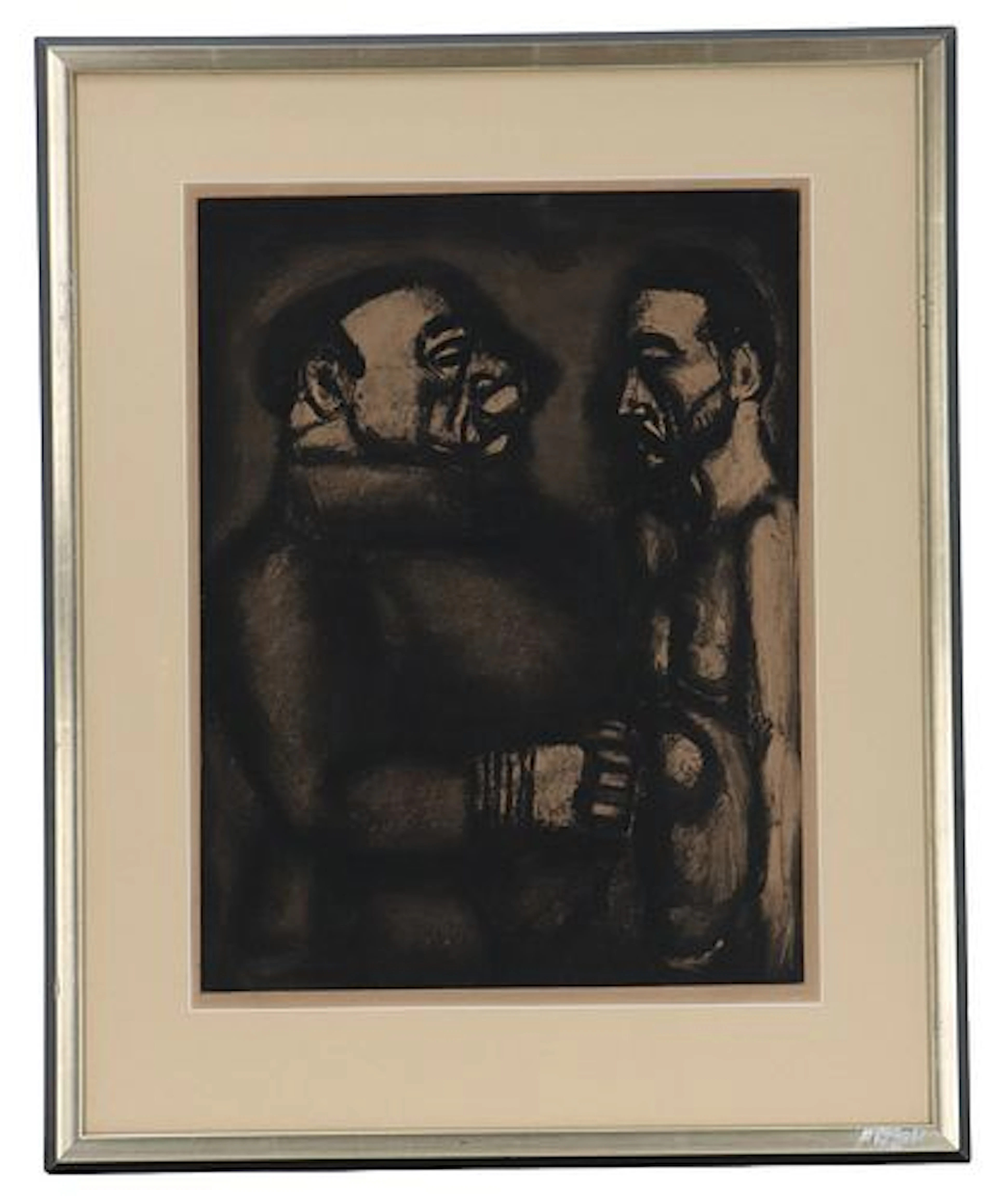 Georges Rouault (1871-1958) French, Etching Print "Face to Face"