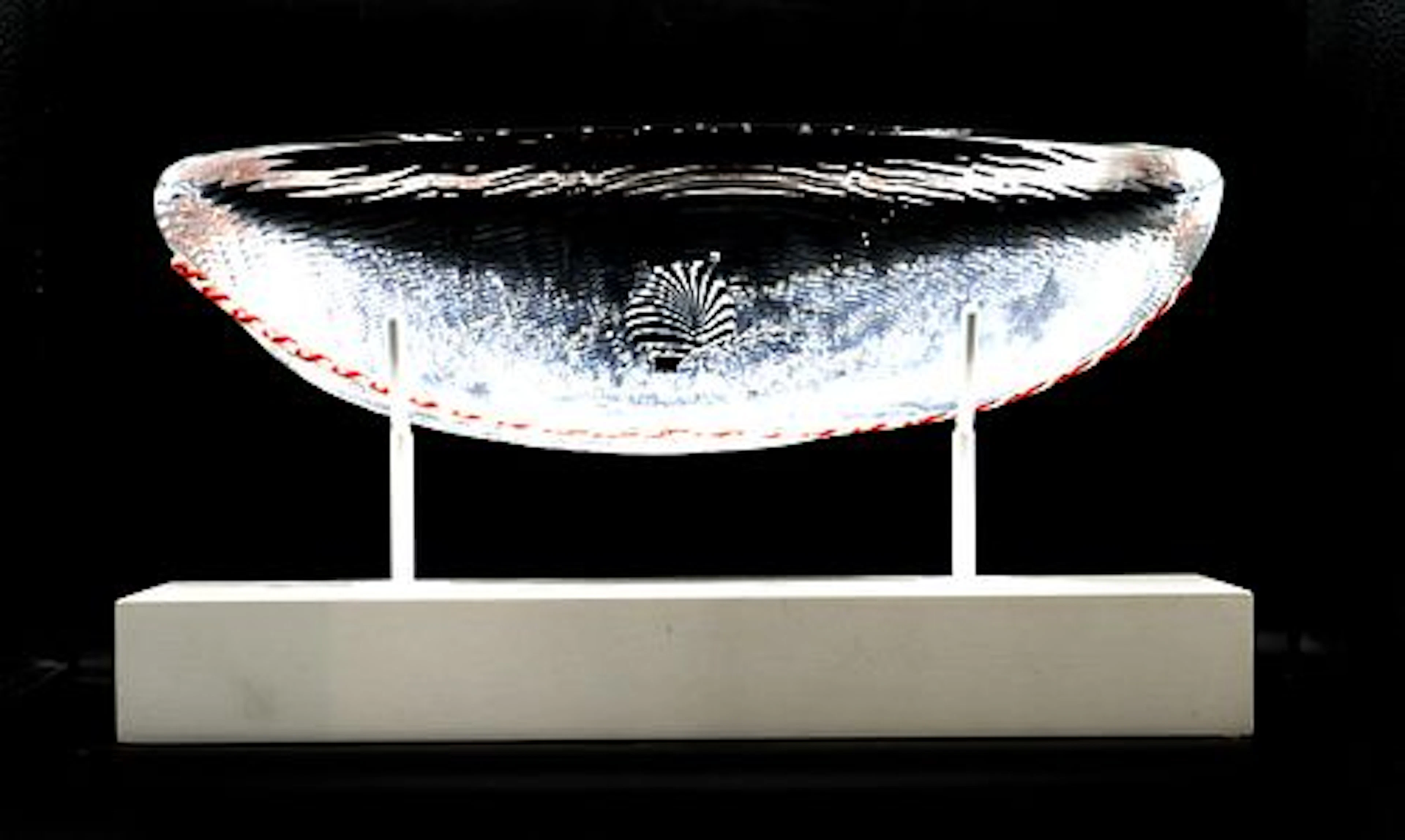 Erik Vallien (Born 1938) Swedish, Kosta Boda "Ship's Hull" Art Glass