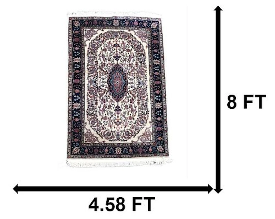 Excellent Pakistani Hand-Knotted Oriental Silk and Wool Rug