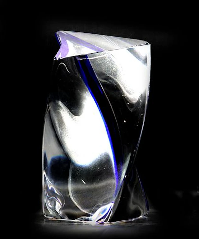 Goran Warff (1933-2022) Swedish, Kosta Boda Twisted Art Glass Sculpture