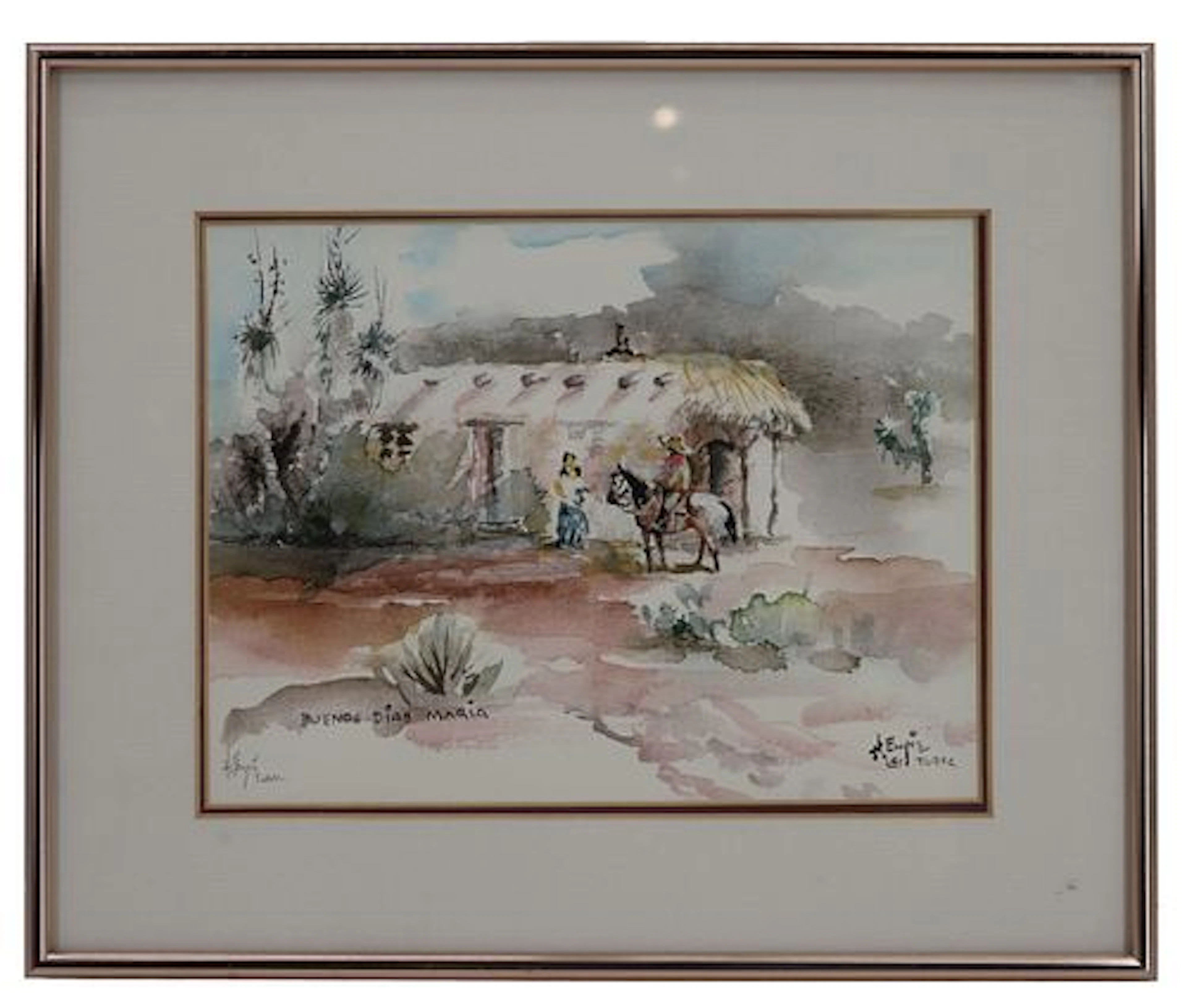 Hal Empie (1909-2002) American, Line Lithograph "Buenos Dias Maria"