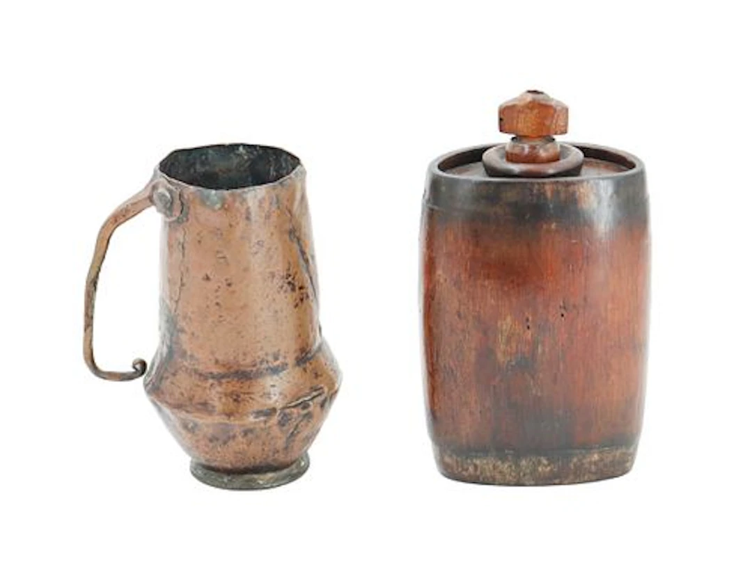 (2) Antique Mexican Drinking Vessels