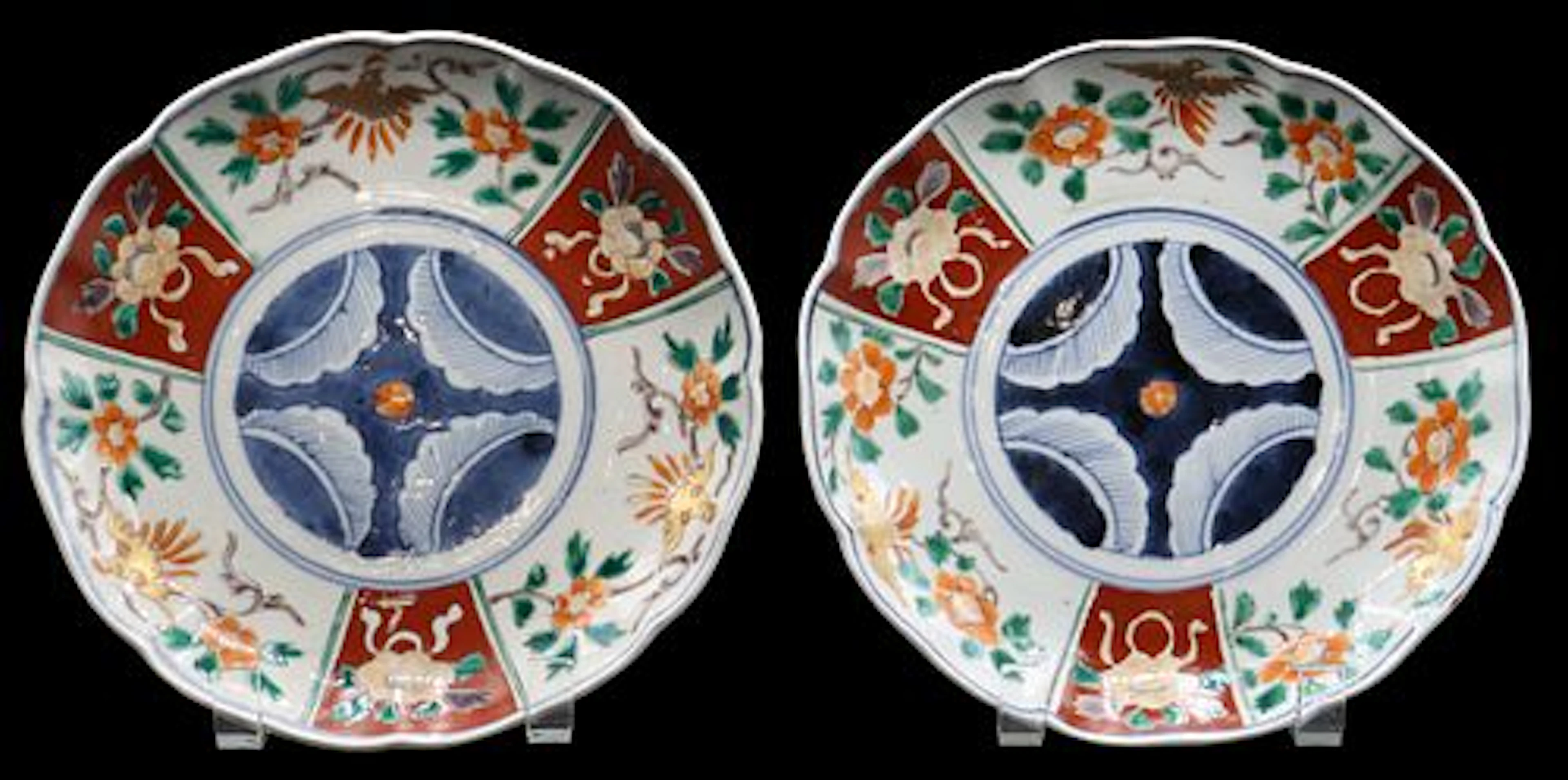 (2) Antique Japanese Imari Porcelain Plates