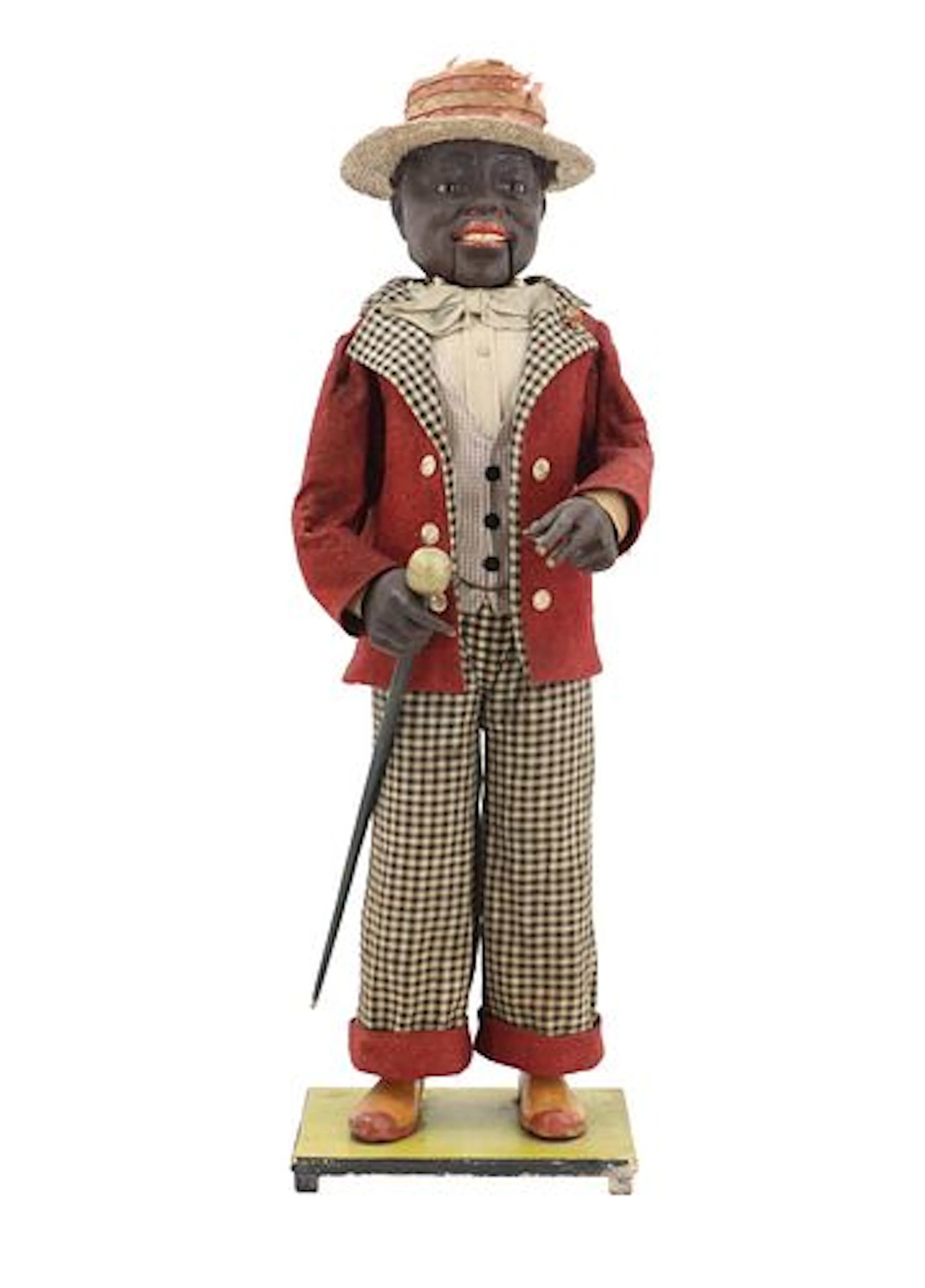 19th Century Black Americana Clockwork Nodder Automaton