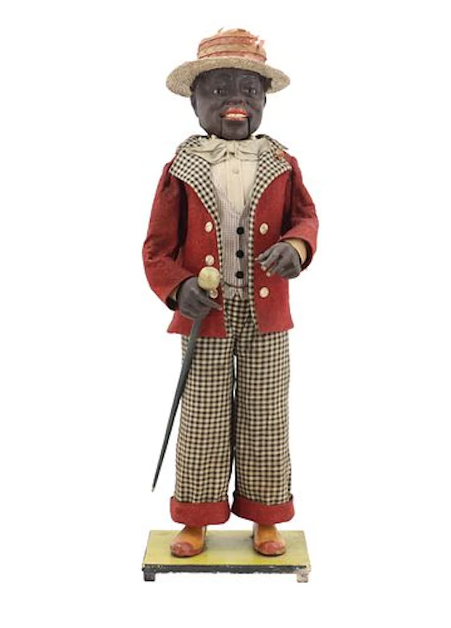 19th Century Black Americana Clockwork Nodder Automaton