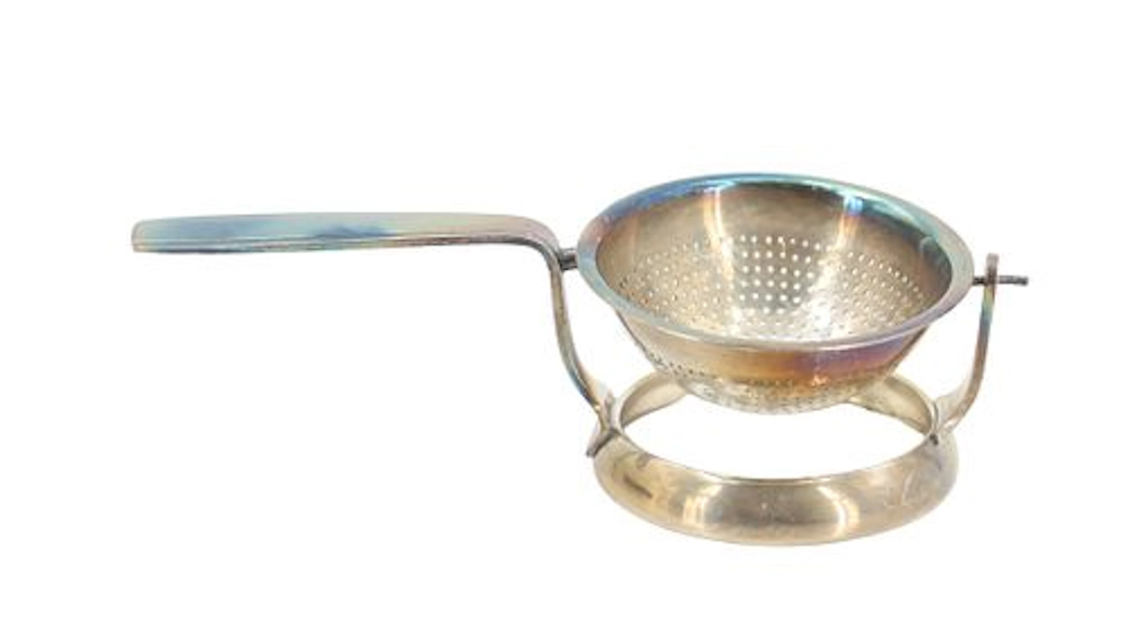 Vintage Christofle Silverplated Rocking Tea Stainer
