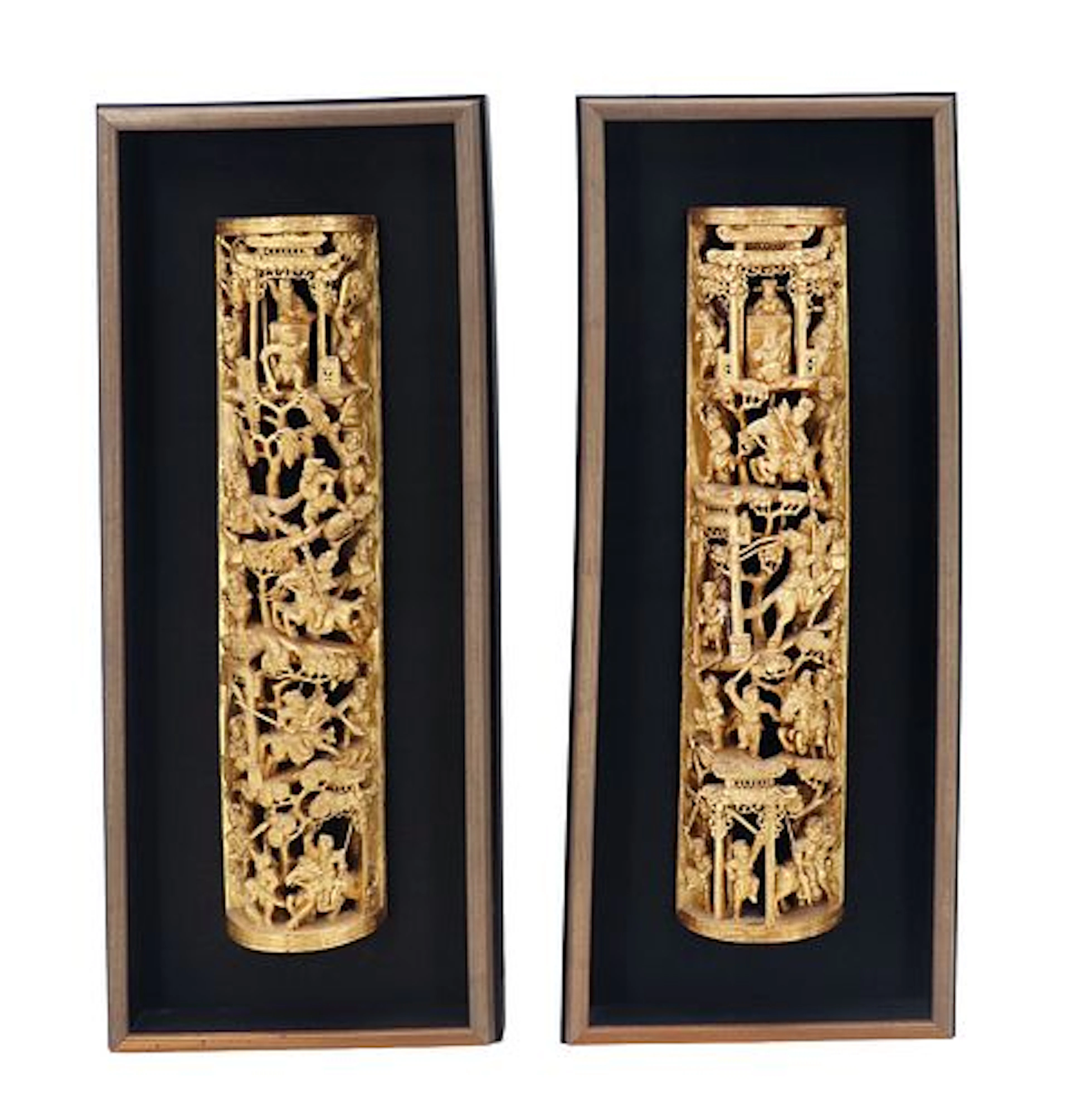 (2) Southeast Asian Hanging Wood Carvings