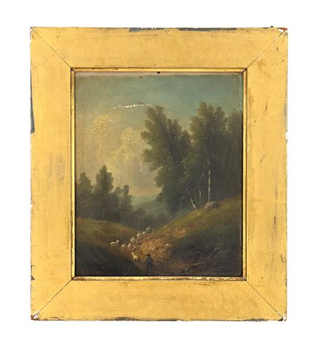 Late 19th/Early 20th Century Oil on Canvas Forest Landscape