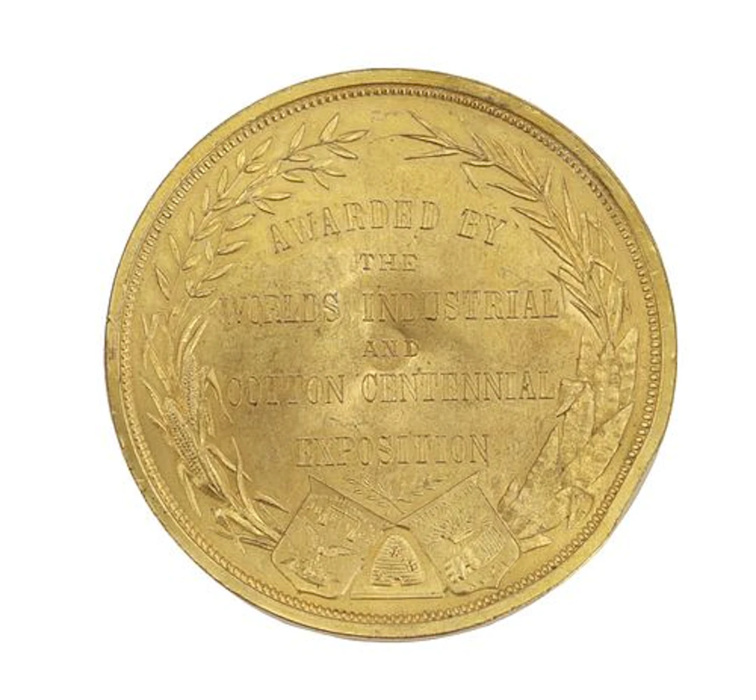 1885 World's Industrial and Cotton Centennial Exposition Bronze Medal