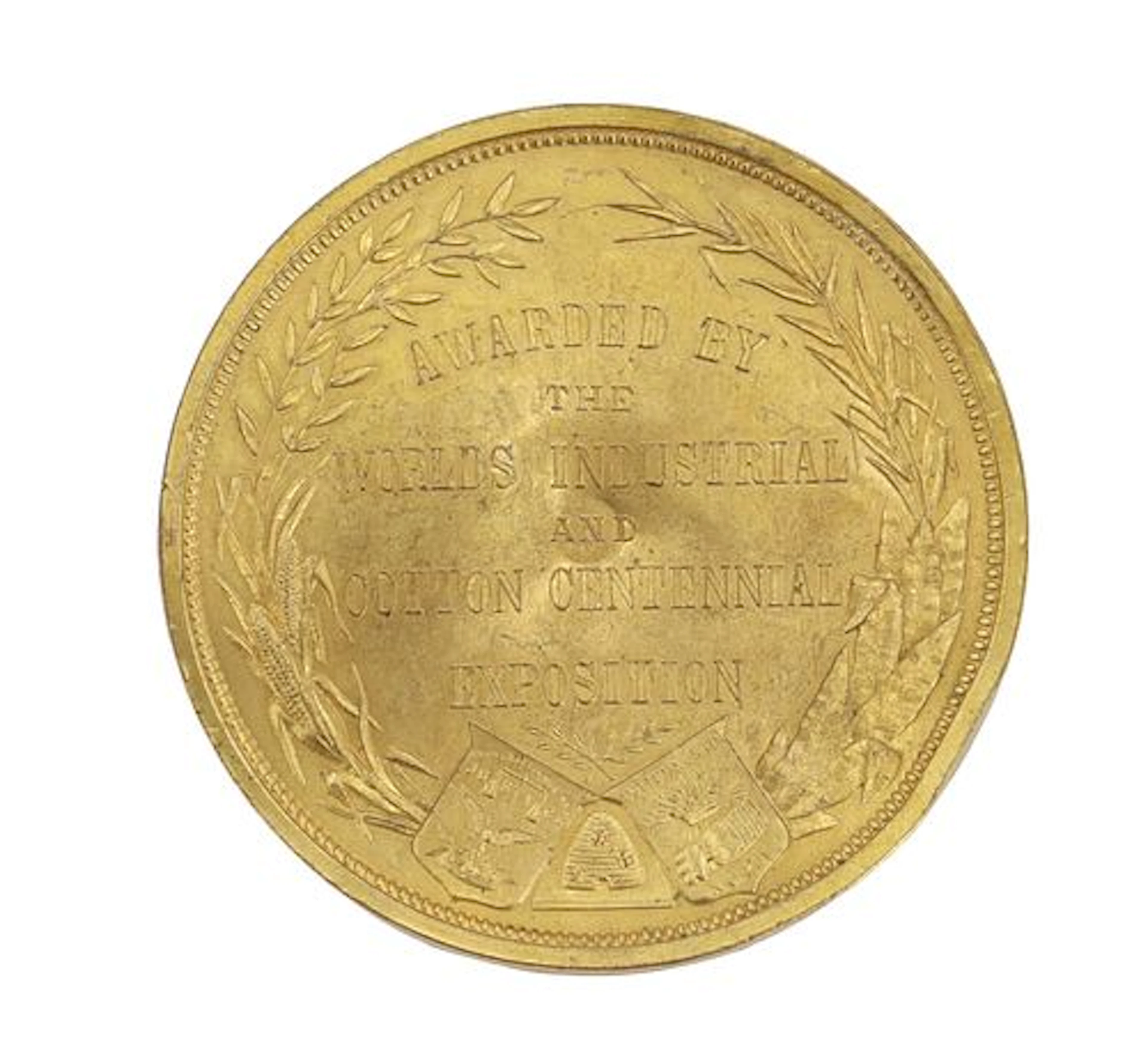 1885 World's Industrial and Cotton Centennial Exposition Bronze Medal