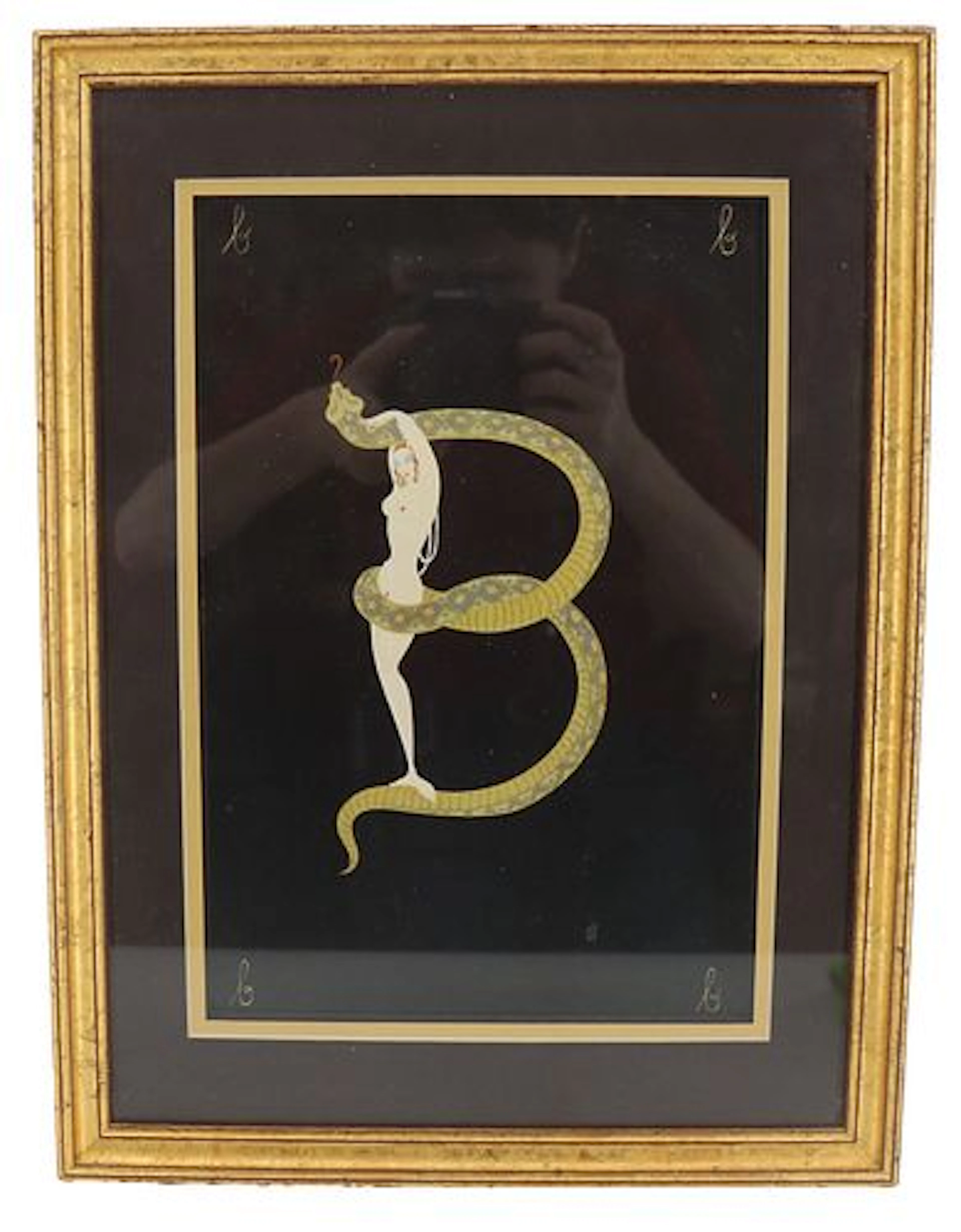 Erte (1892-1990) Russian/French, Serigraph "The Letter B"