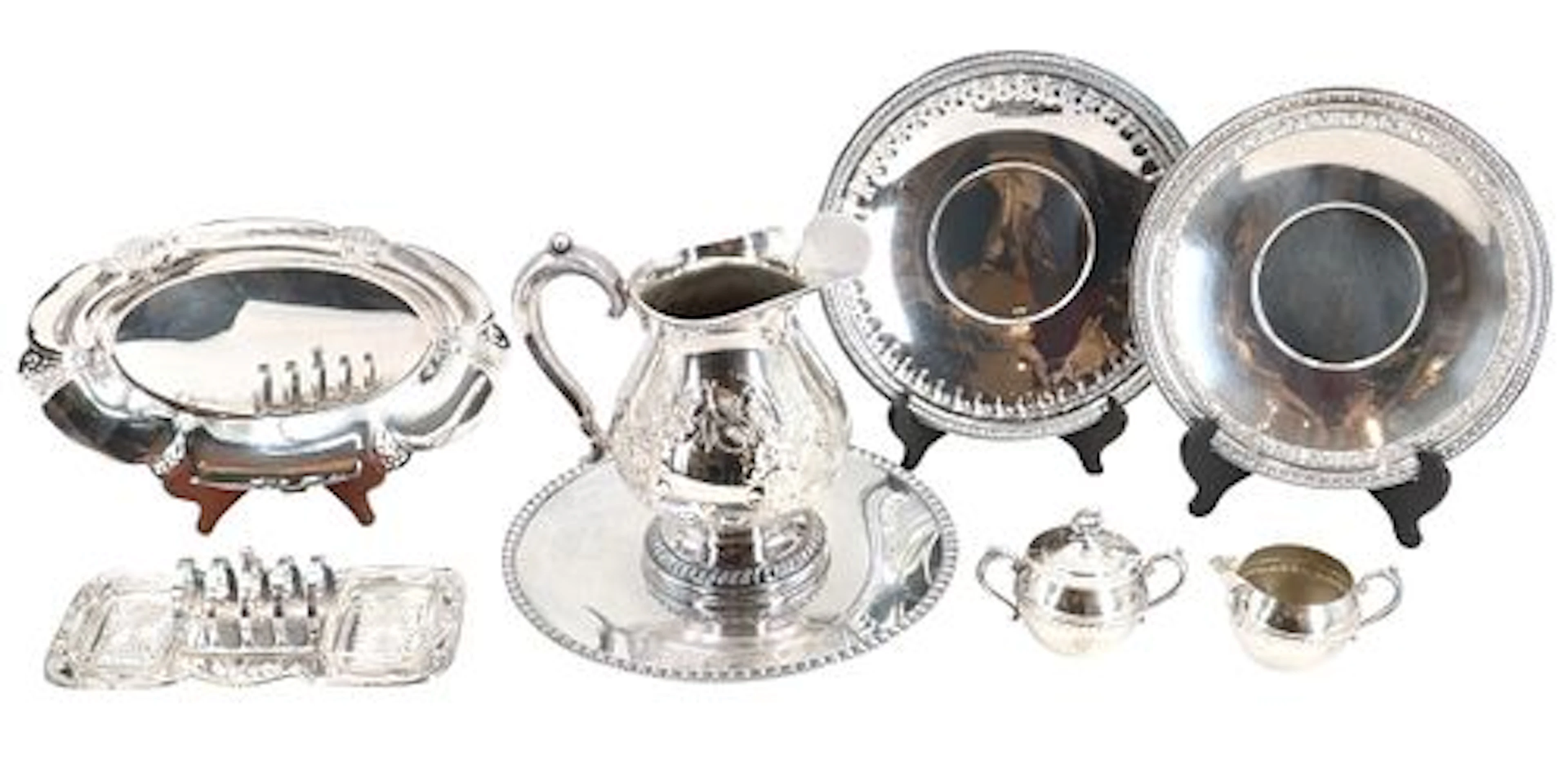 (8) Reed & Barton Silverplated Table Service Items