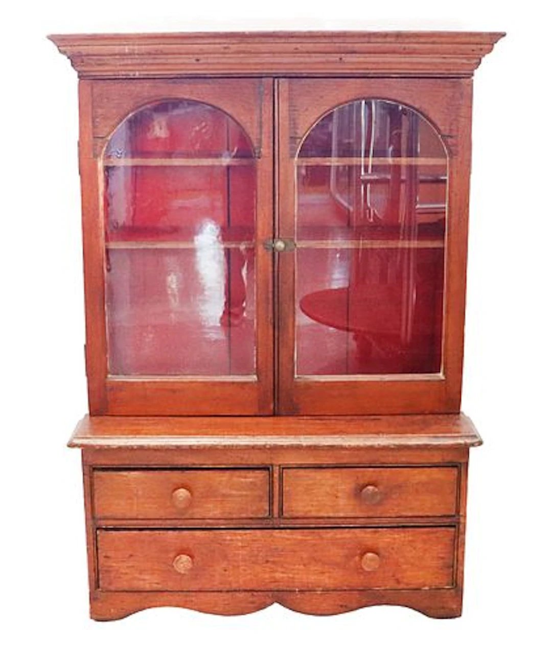 Child's 3-Drawer Cabinet with Glass Doors