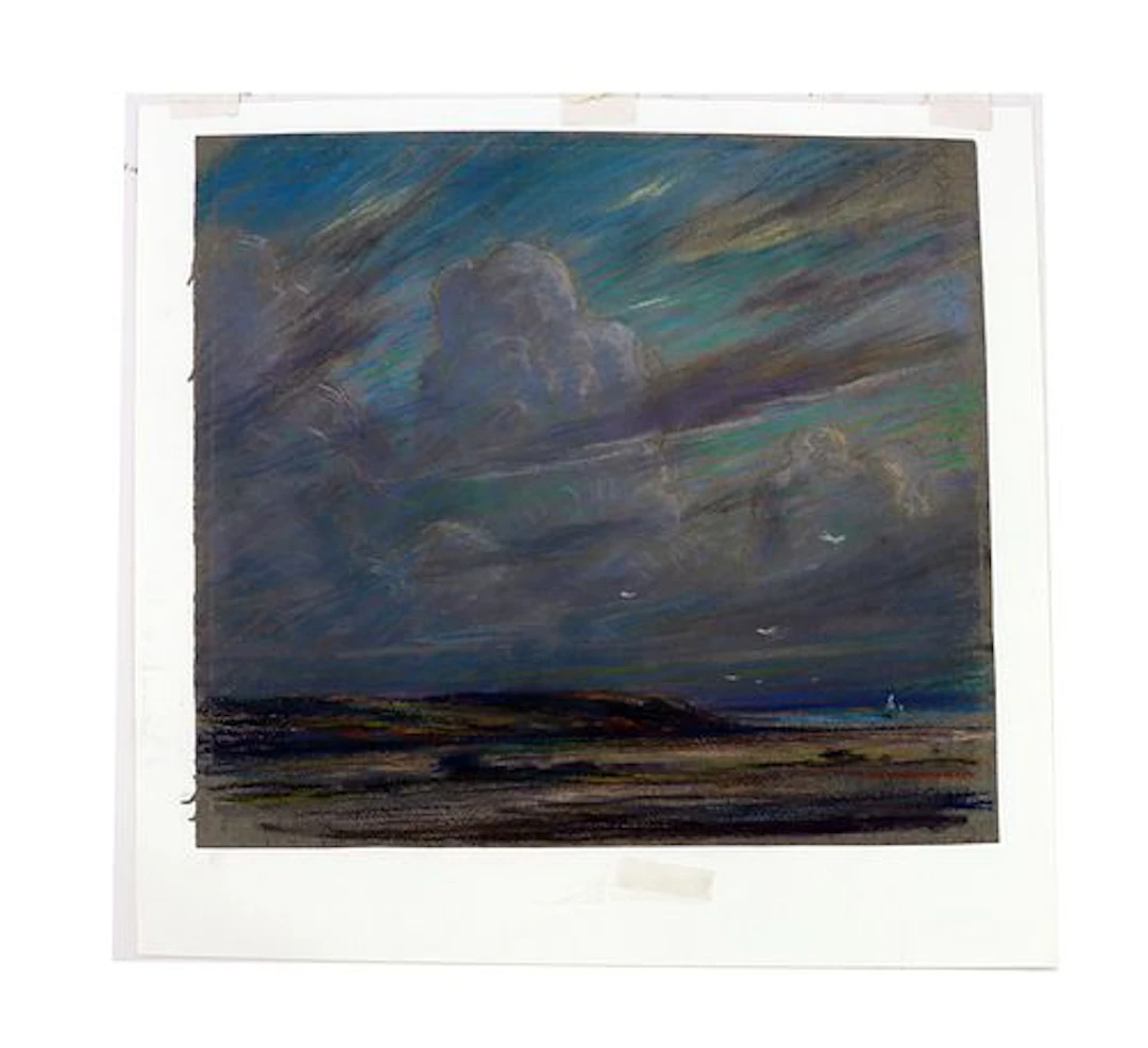 Eliot Clark (1883–1980) American, Pastel on Paper Seascape