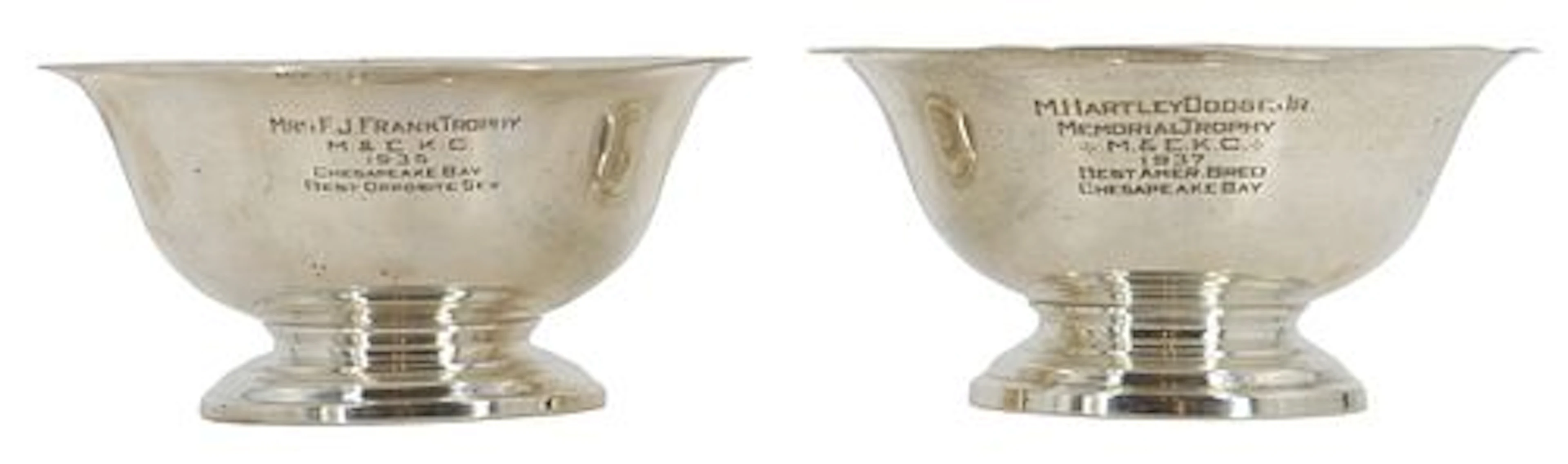 (2) Vintage American Sterling Silver Trophy Bowls - 17.165 ozt.
