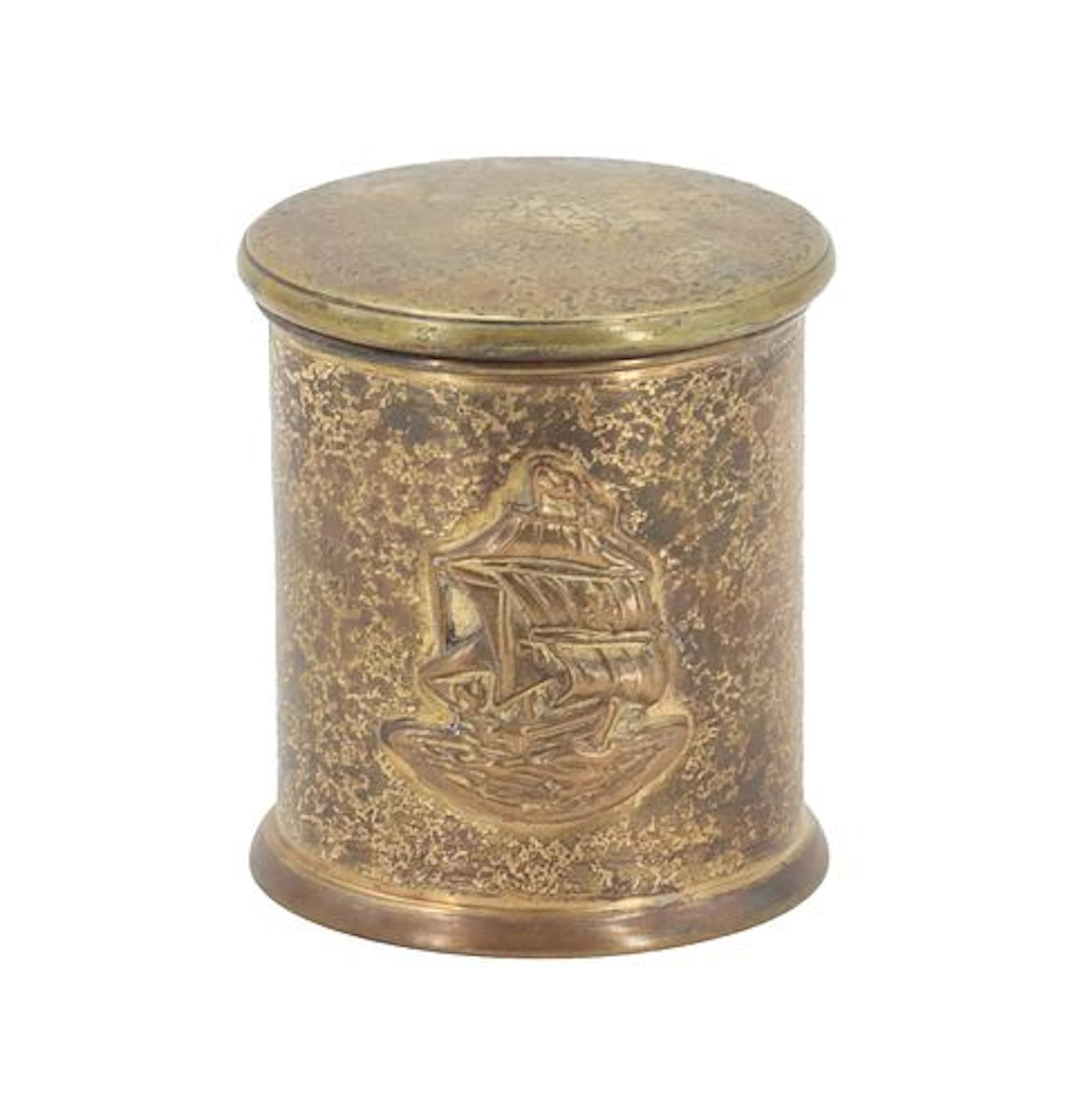 Louis .c Tiffany Bronze Art Deco Humidor Container