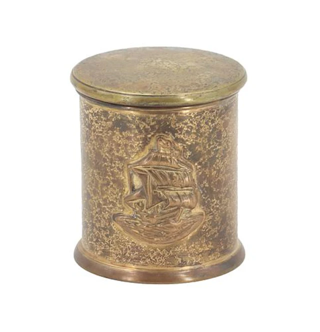 Louis .c Tiffany Bronze Art Deco Humidor Container