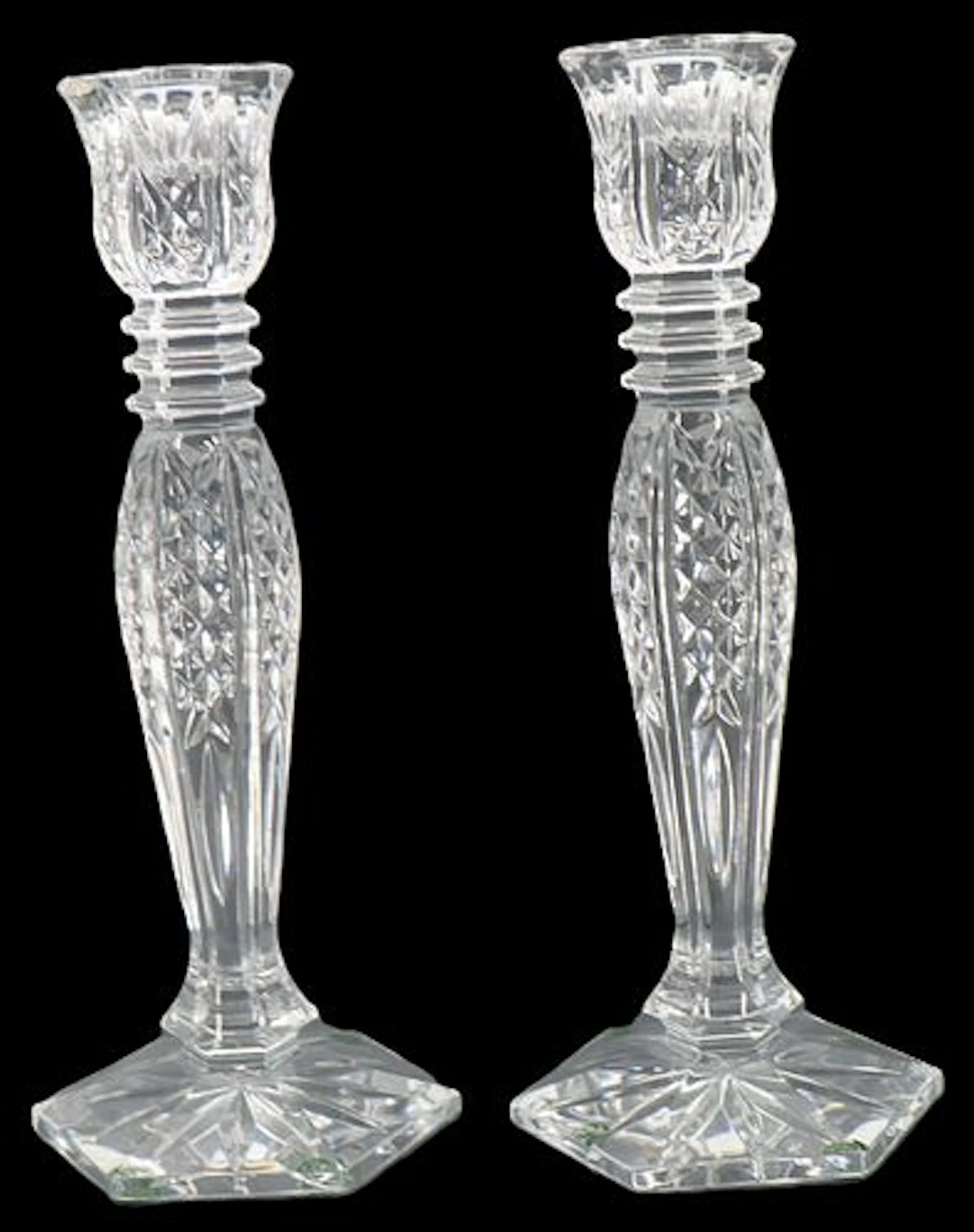 Pair of Waterford Crystal "Bethany" Candlesticks