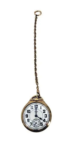 Antique Elgin 10K Gold-Filled Open Face Railroad Style Pocket Watch