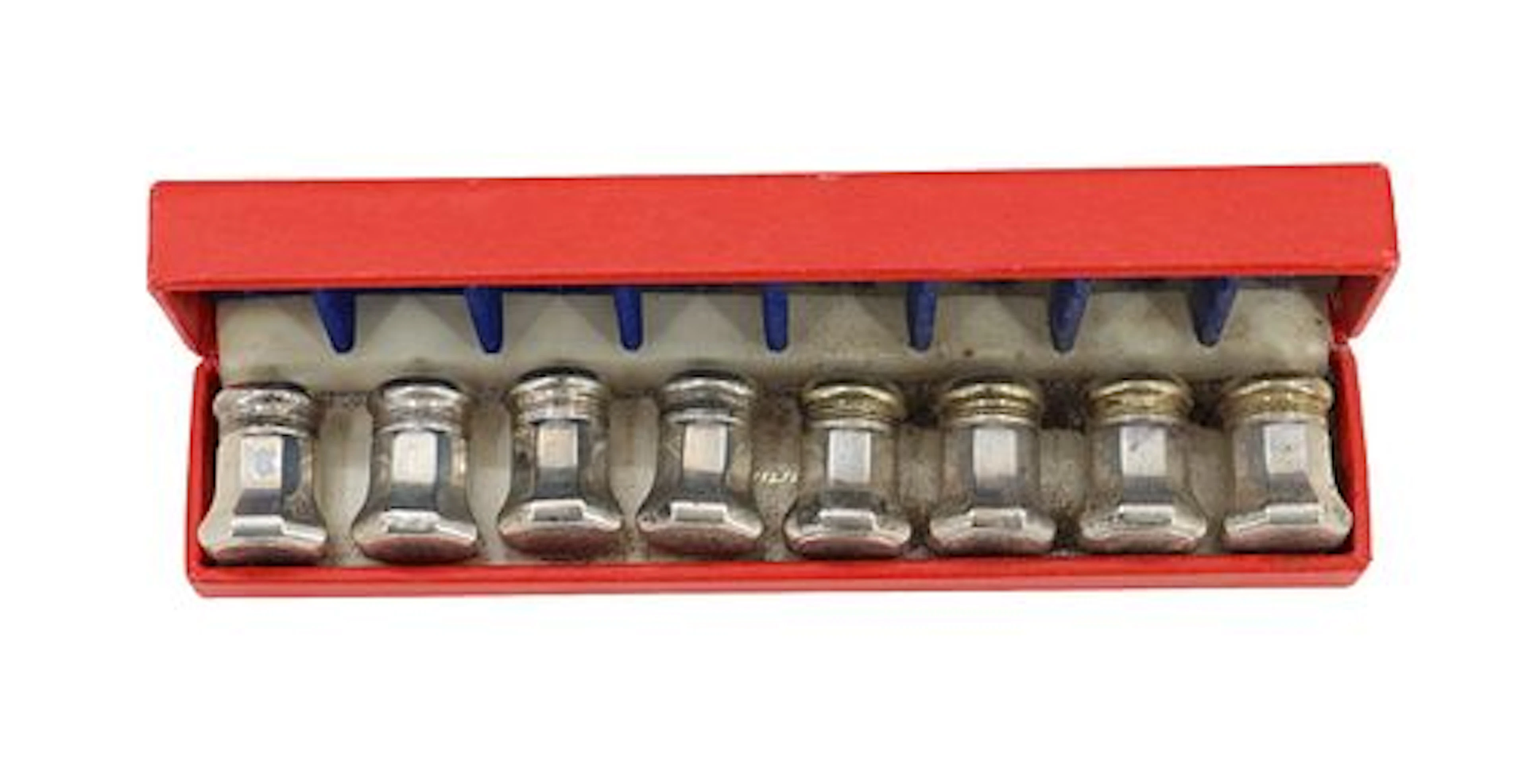 (8) Cartier Sterling Silver Salt and Pepper Shakers - 1.765 ozt.