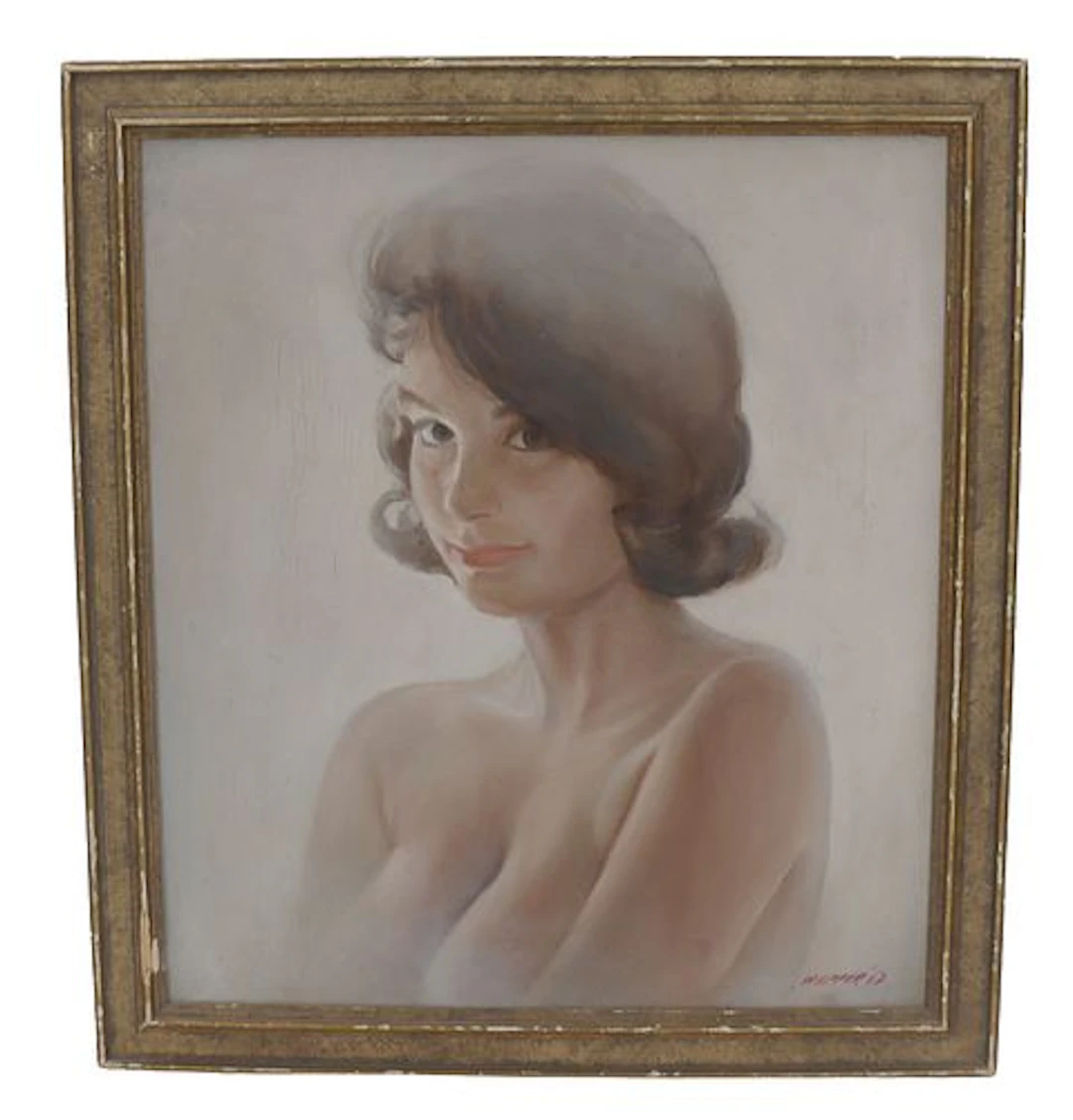 Bernard "Bernie" Wiepper (1926-2009) American, Oil on Canvas Portrait