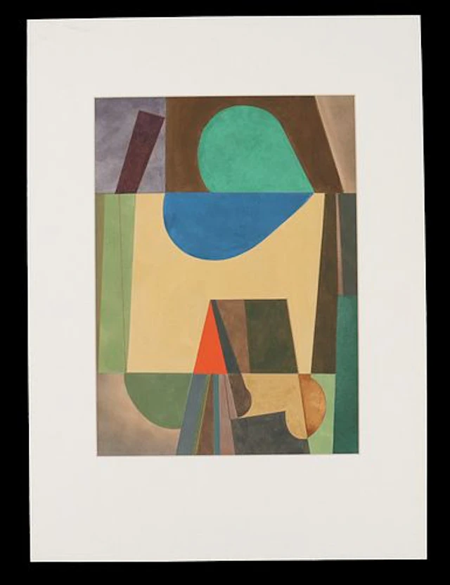 Darrell Crisp, 20th Century American, Abstract Watercolor